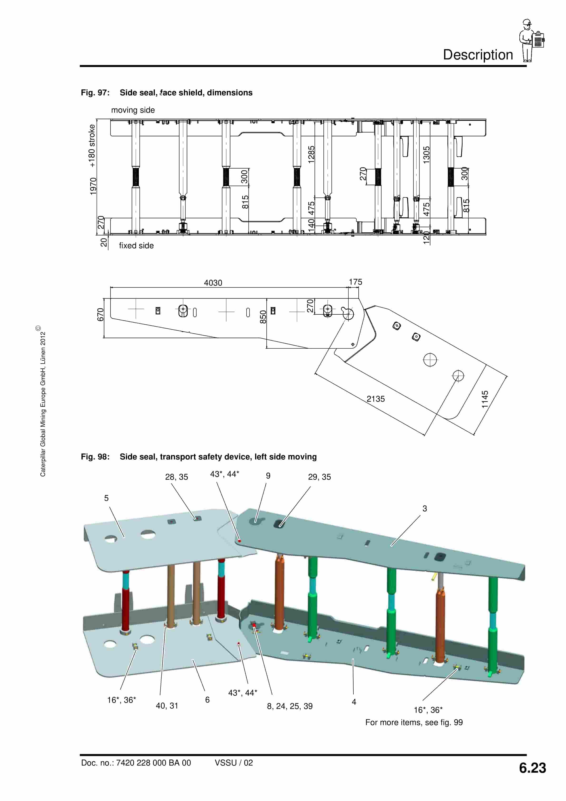 Caterpillar Shield 2000-3600-2 6876-2050 Operating Manual 7420 228 000 BA 00-4