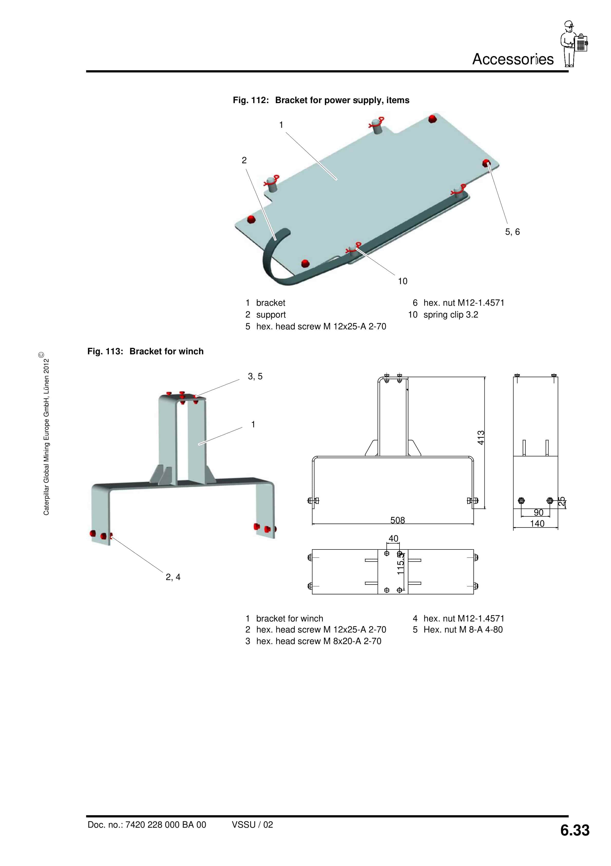 Caterpillar Shield 2000-3600-2 6876-2050 Operating Manual 7420 228 000 BA 00-5