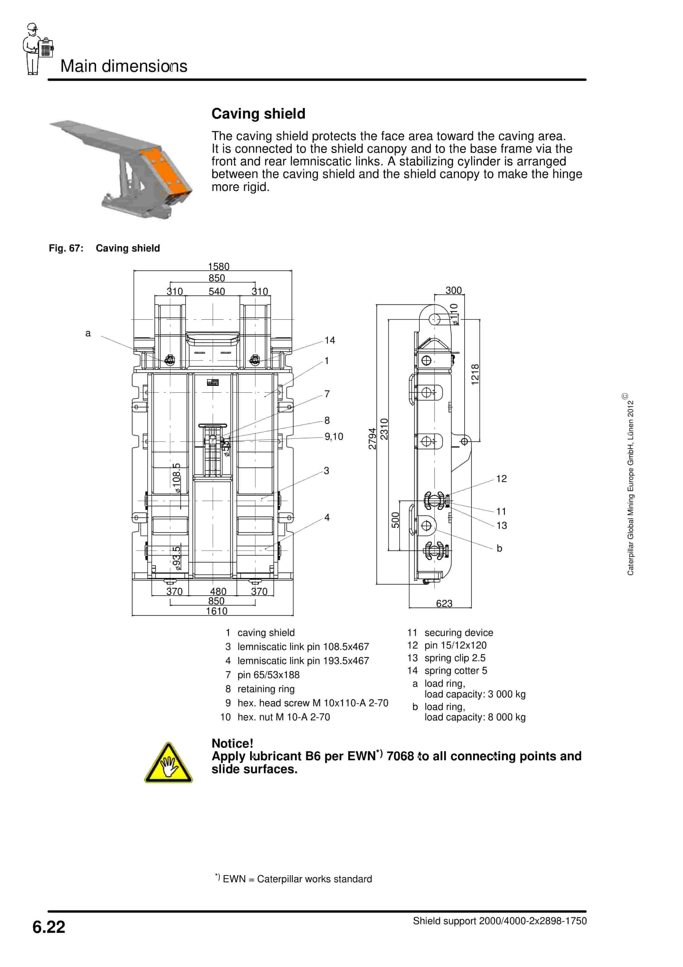 Caterpillar Shield 2000-4000-2 2898-1750 Operating Manual 7420 223 000 BA 00-4