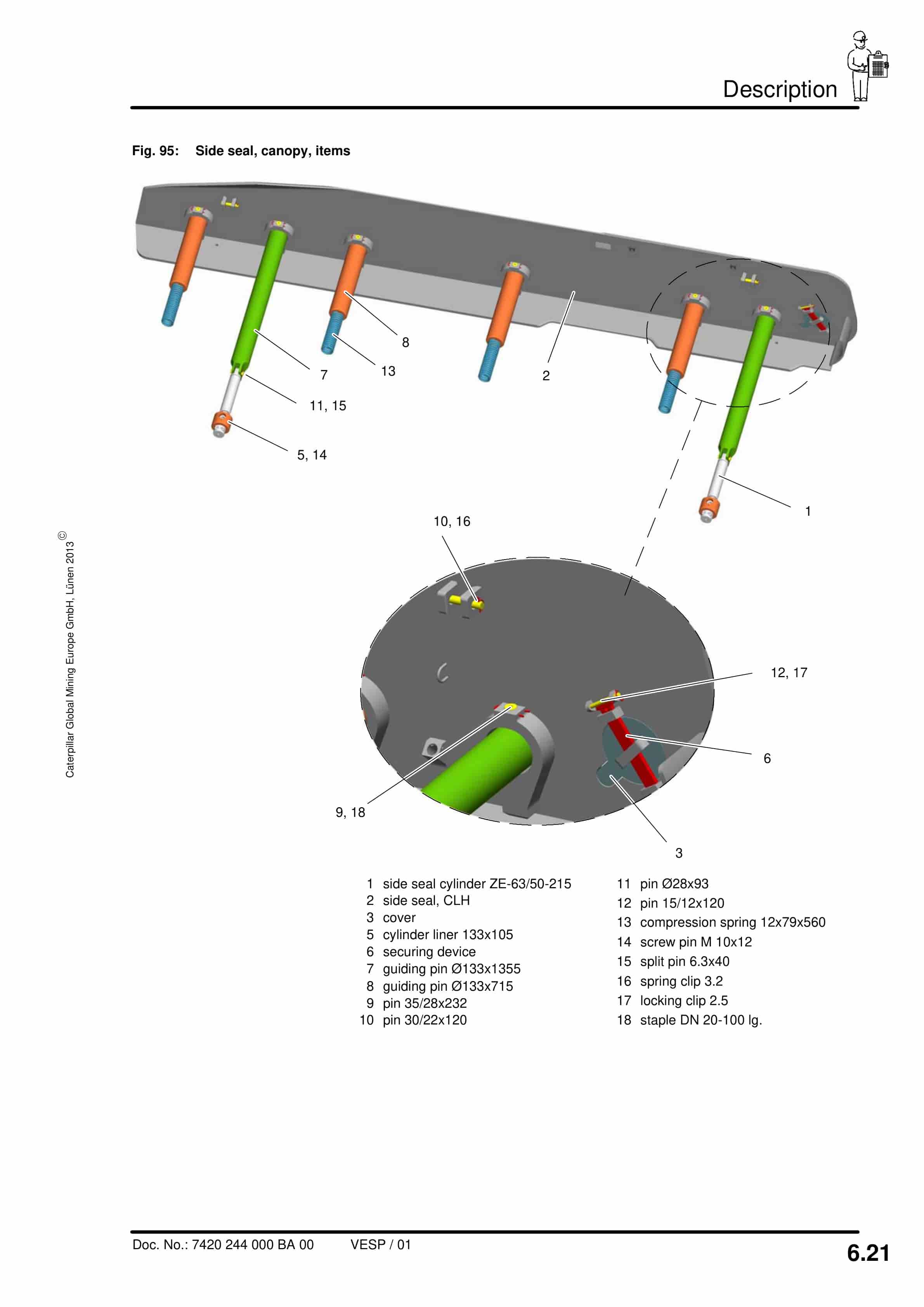 Caterpillar Shield 2100-4500-2-2 7156-1789 Operating Manual 7420 244 000 BA 00-4