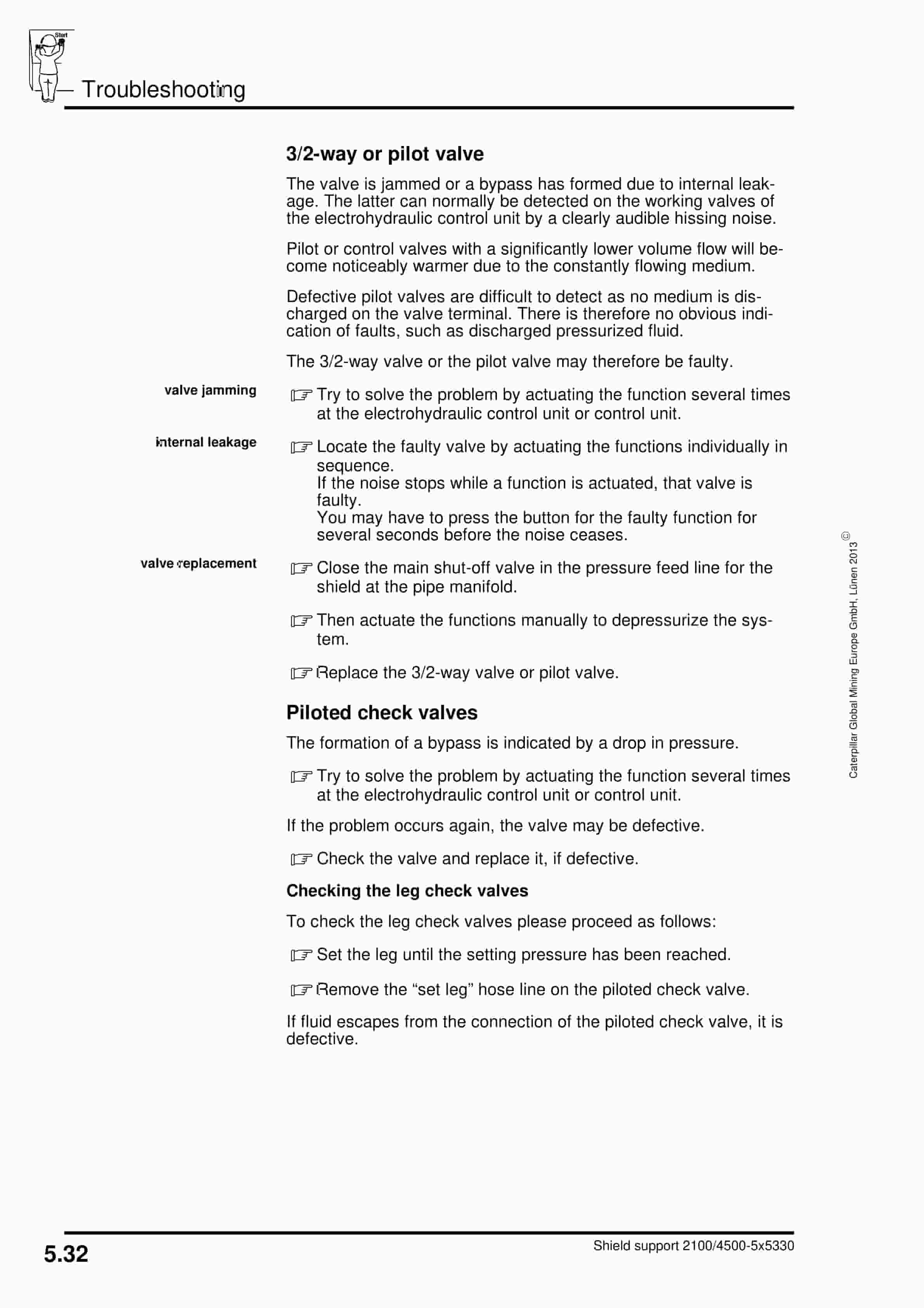 Caterpillar Shield 2100-4500-5 5330 Operating Manual 7420 246 000 BA 00-3