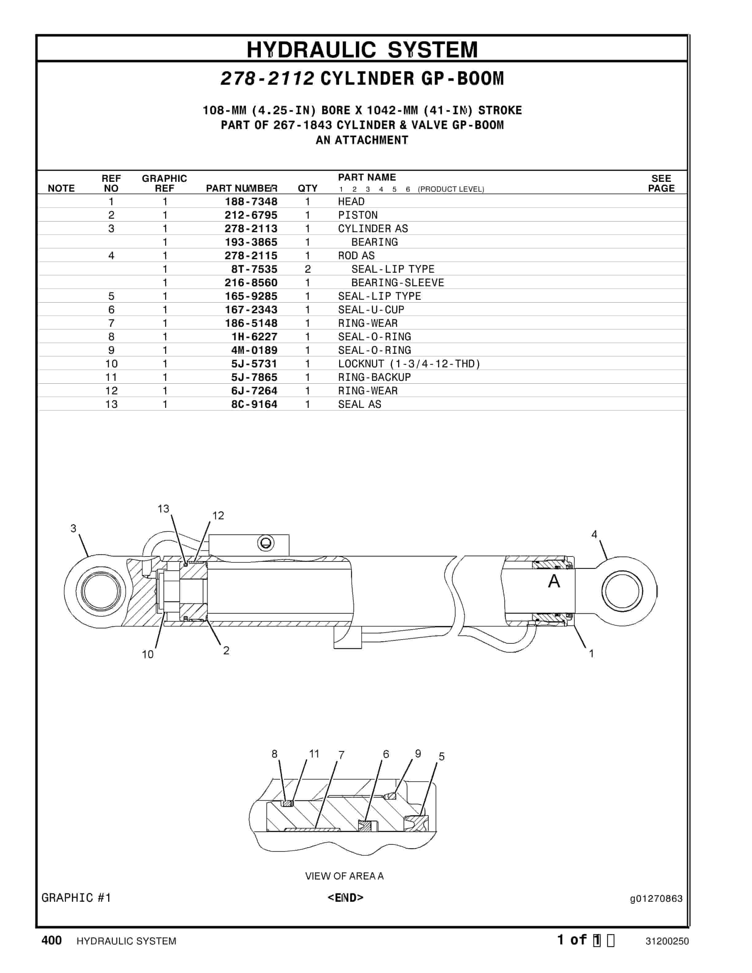 Caterpillar TH220B Telehandler Parts Manual 31200250 2 Caterpillar TH220B Telehandler Parts Manual 31200250 - Image 2