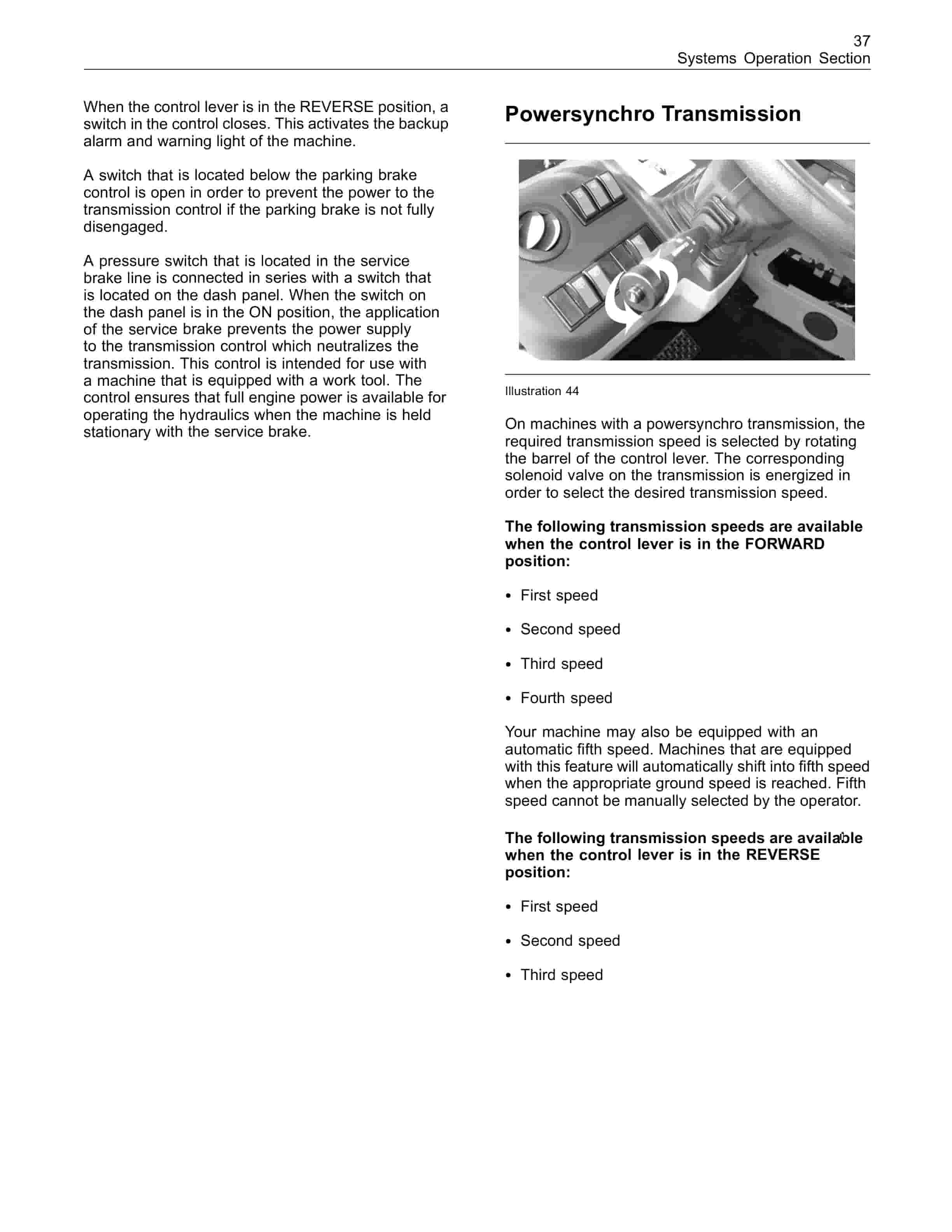 Caterpillar TH336, TH337, TH406, TH407, TH414, TH514, TH417 Systems Operation 31200562-2