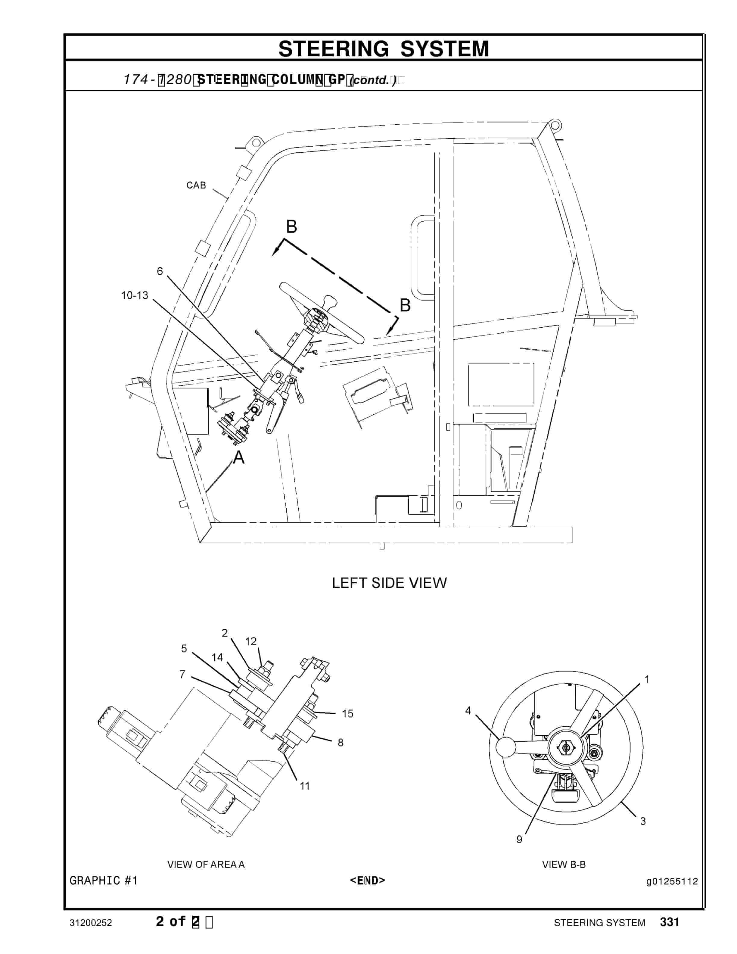 Alternative view of Caterpillar TH360B Telehandler Parts Manual 31200252