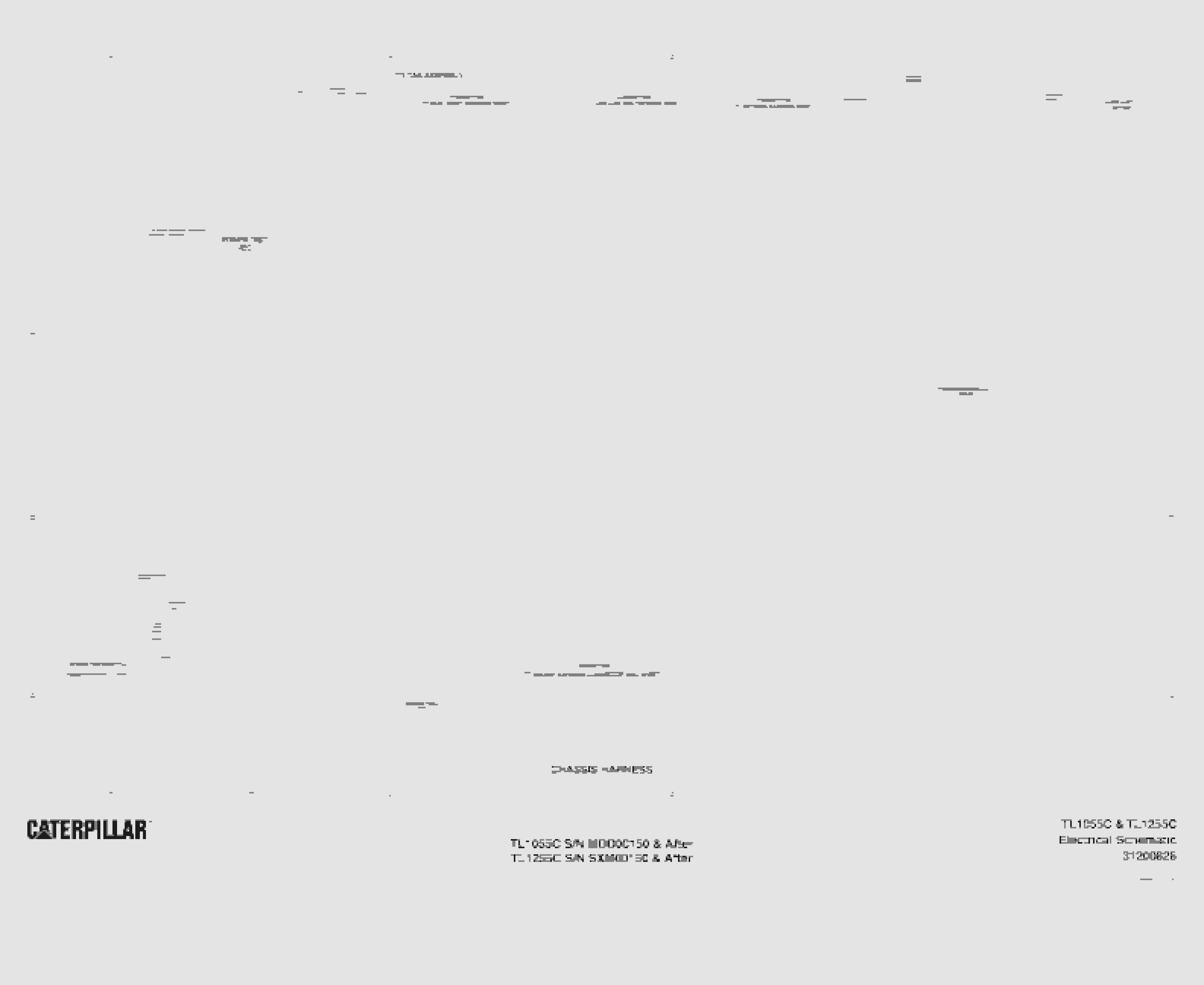 Caterpillar TL1055C, TL1255C Electrical Schematic 31200828-2