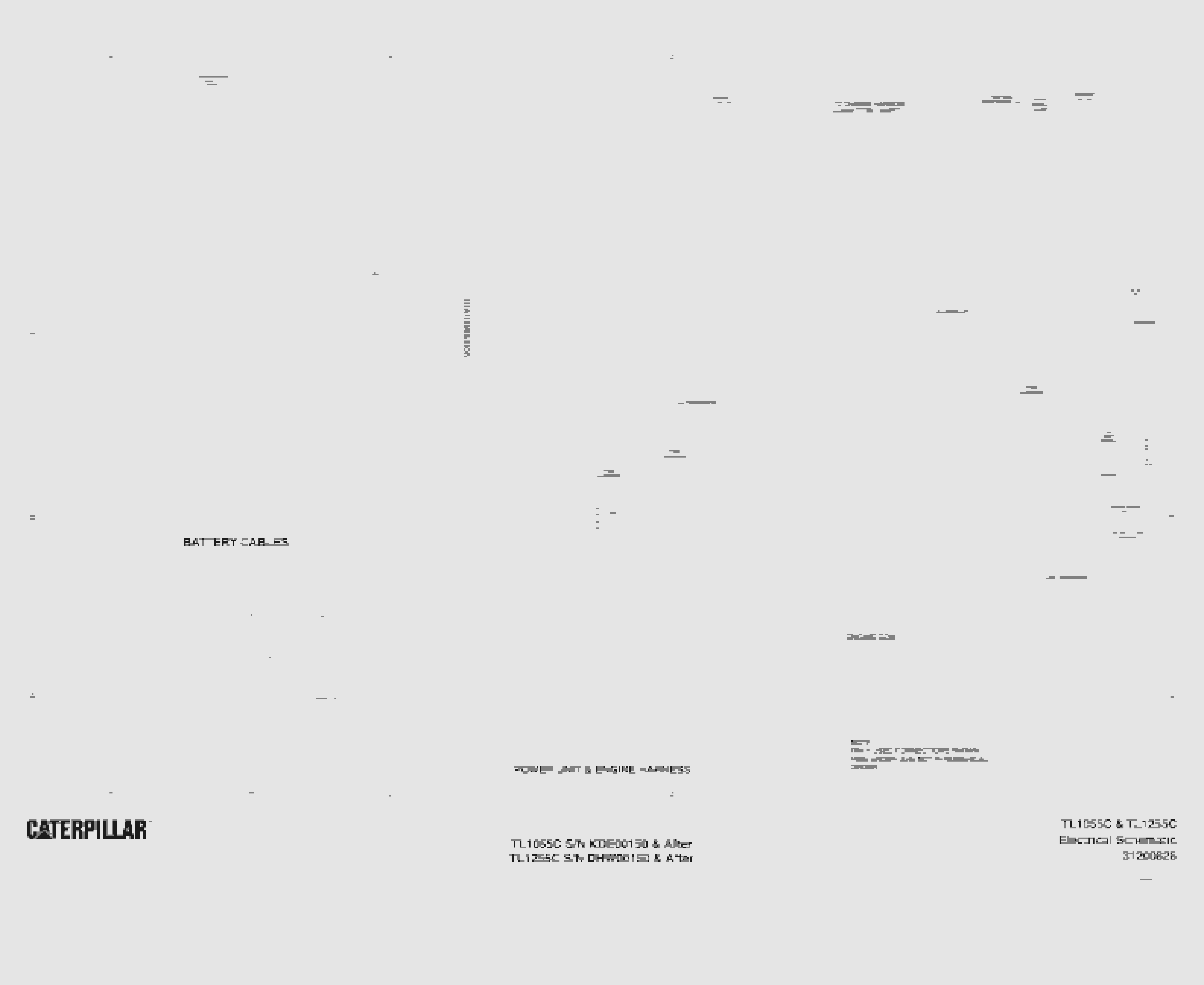 Caterpillar TL1055C, TL1255C Electrical Schematic 31200828-3