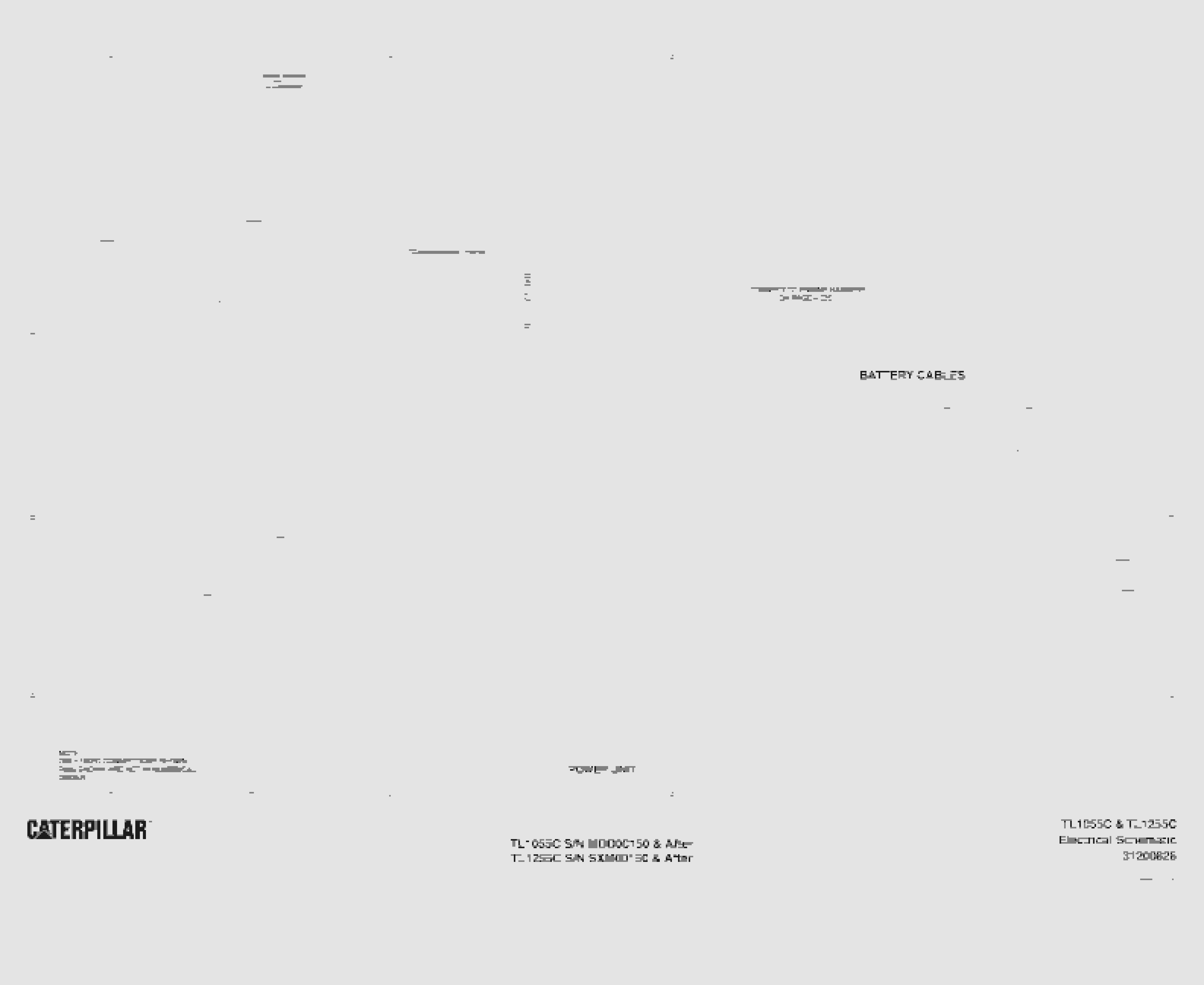 Caterpillar TL1055C, TL1255C Electrical Schematic 31200828-4