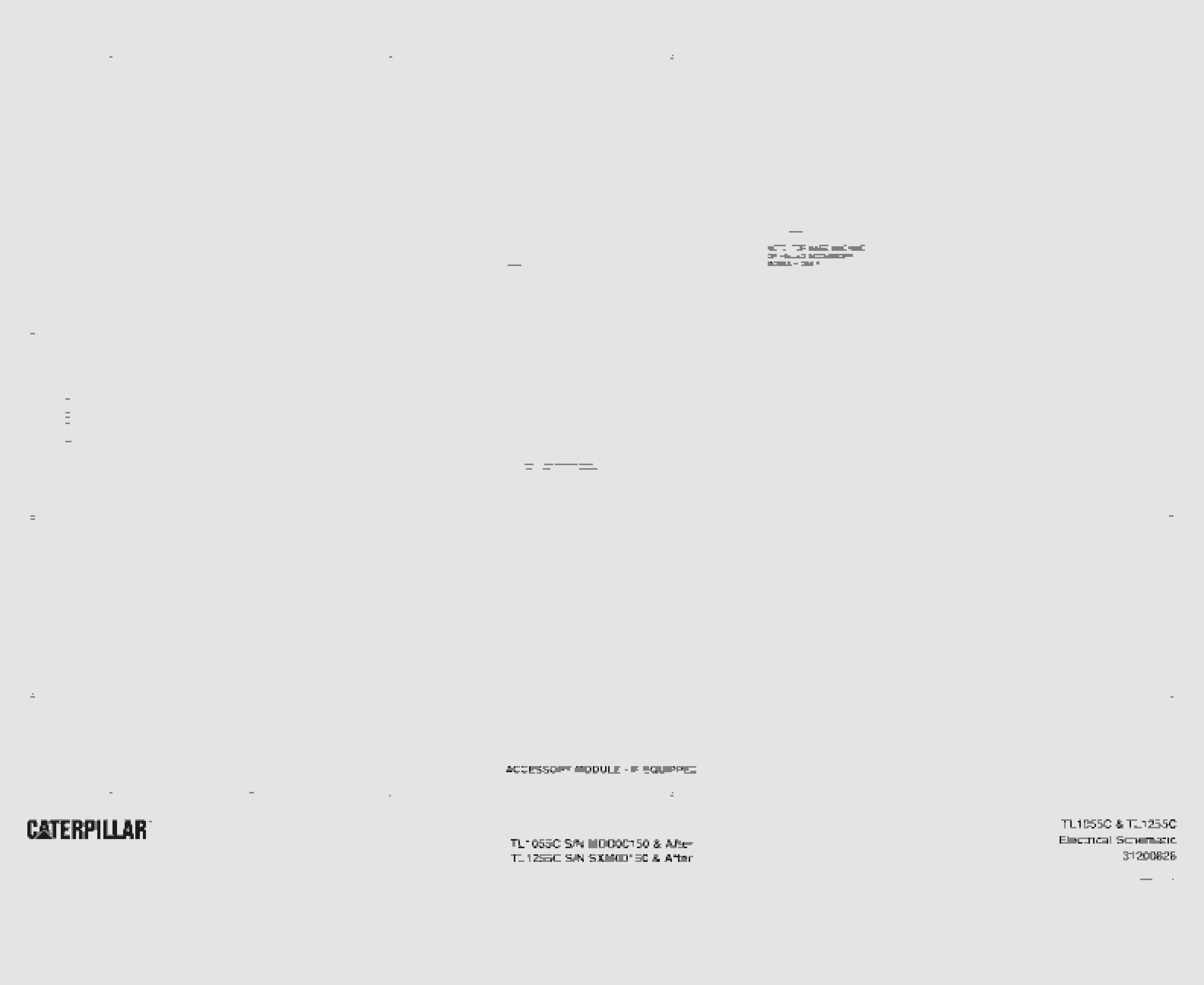 Caterpillar TL1055C, TL1255C Electrical Schematic 31200828-5