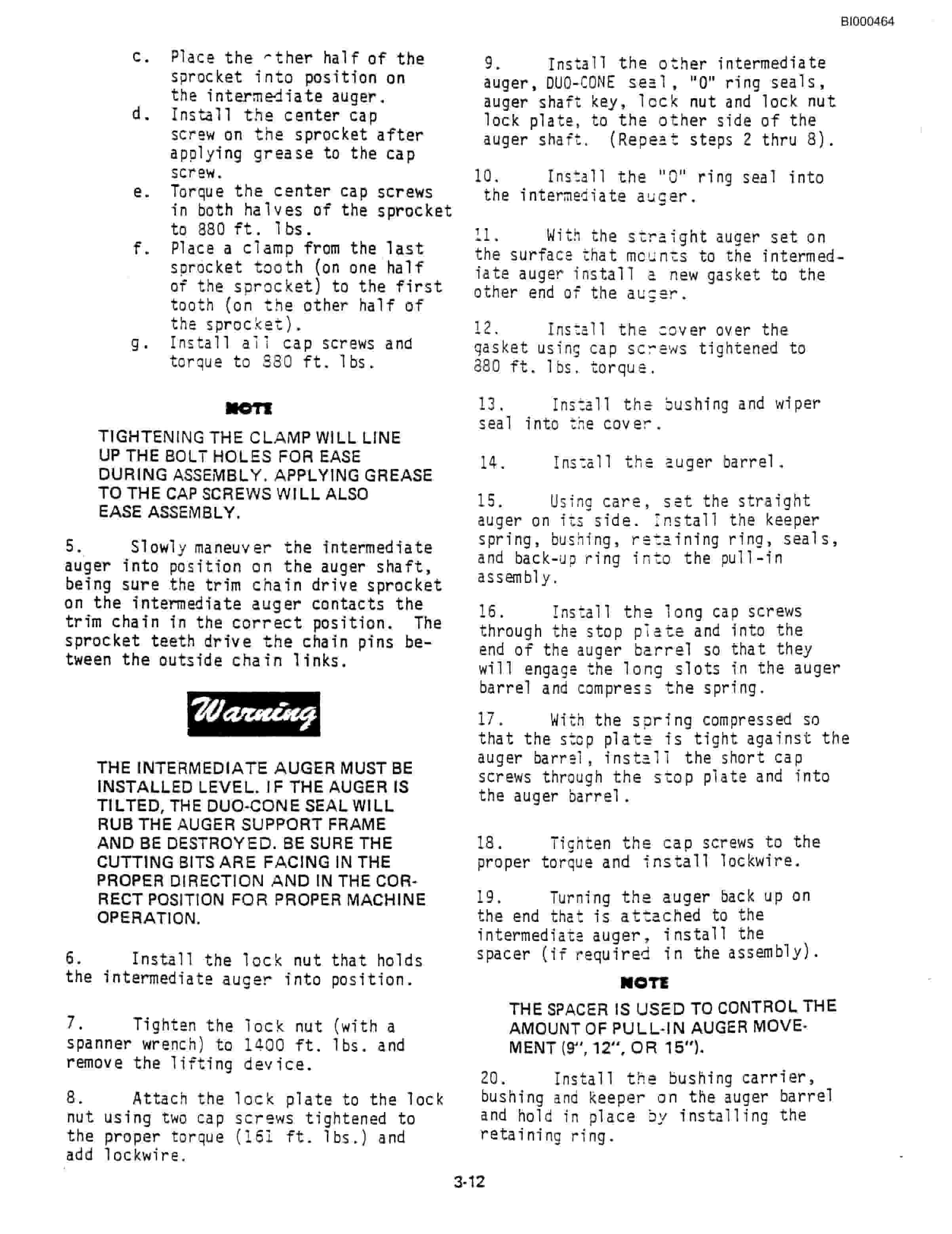 Bucyrus 1028 Miner Technical Manual BI000464-4
