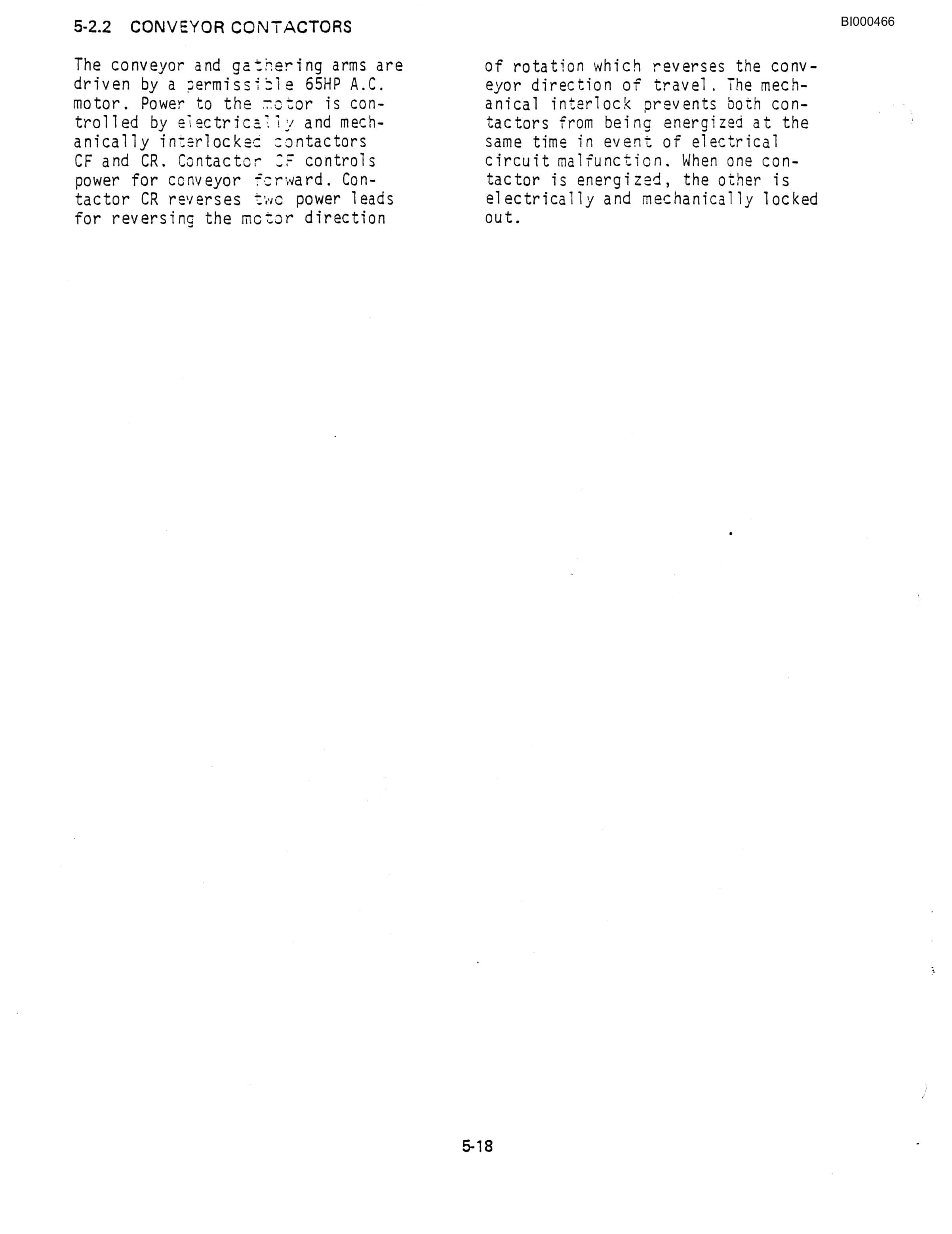 Bucyrus 1028 Miner Technical Manual BI000466-2