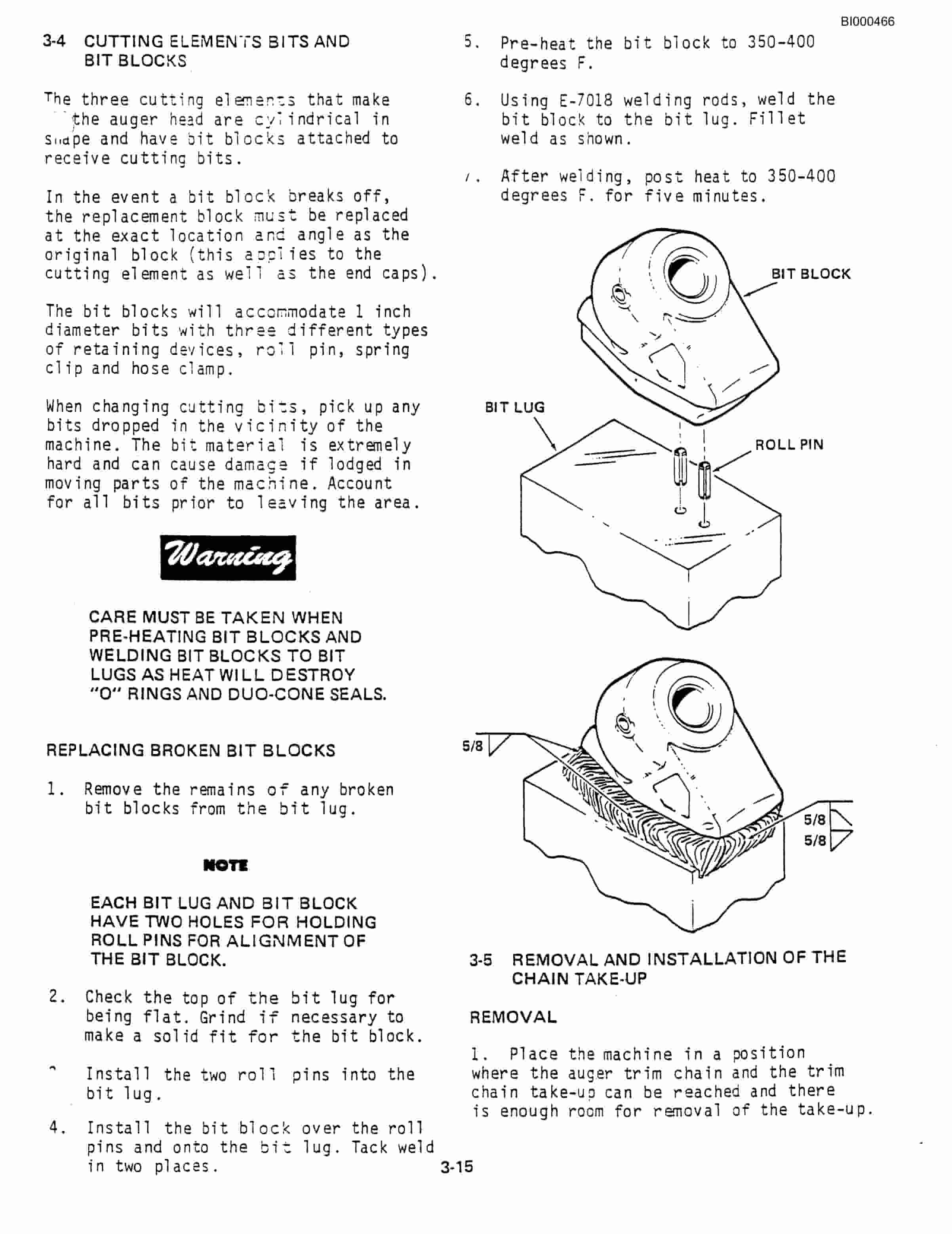 Bucyrus 1028 Miner Technical Manual BI000466-4