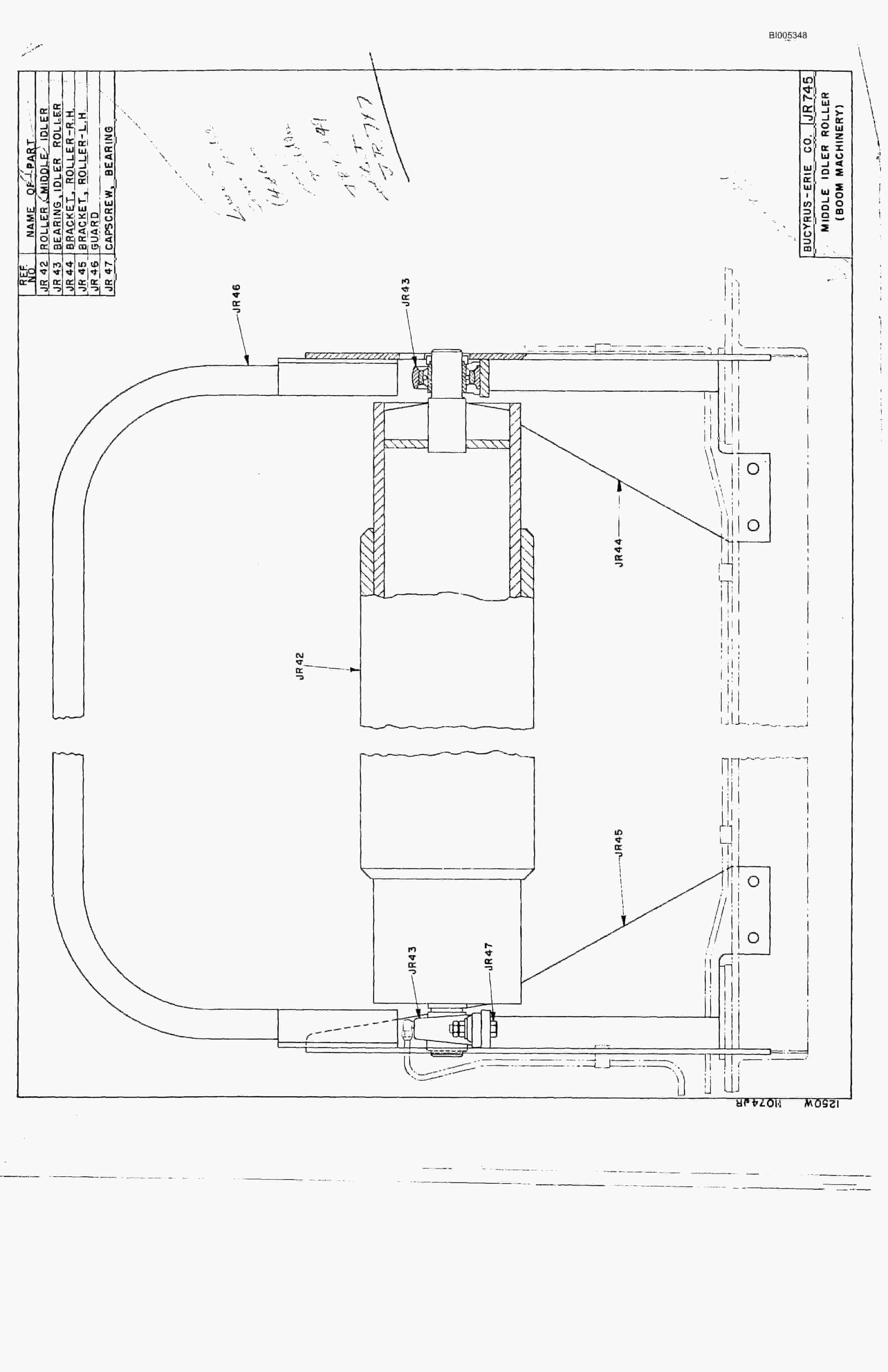 Bucyrus 1250W Parts Catalog BI005348-2