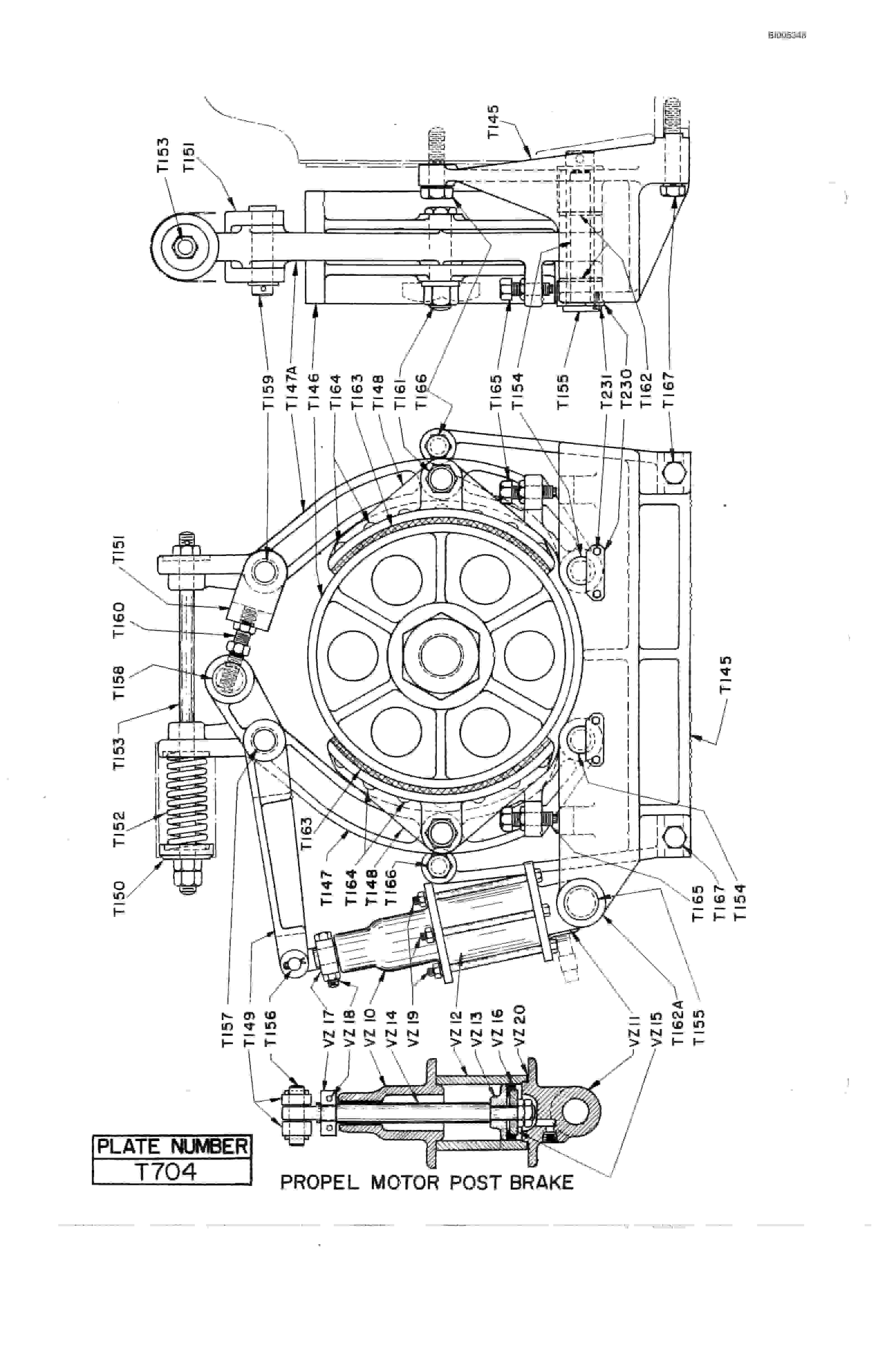 Bucyrus 1250W Parts Catalog BI005348-4
