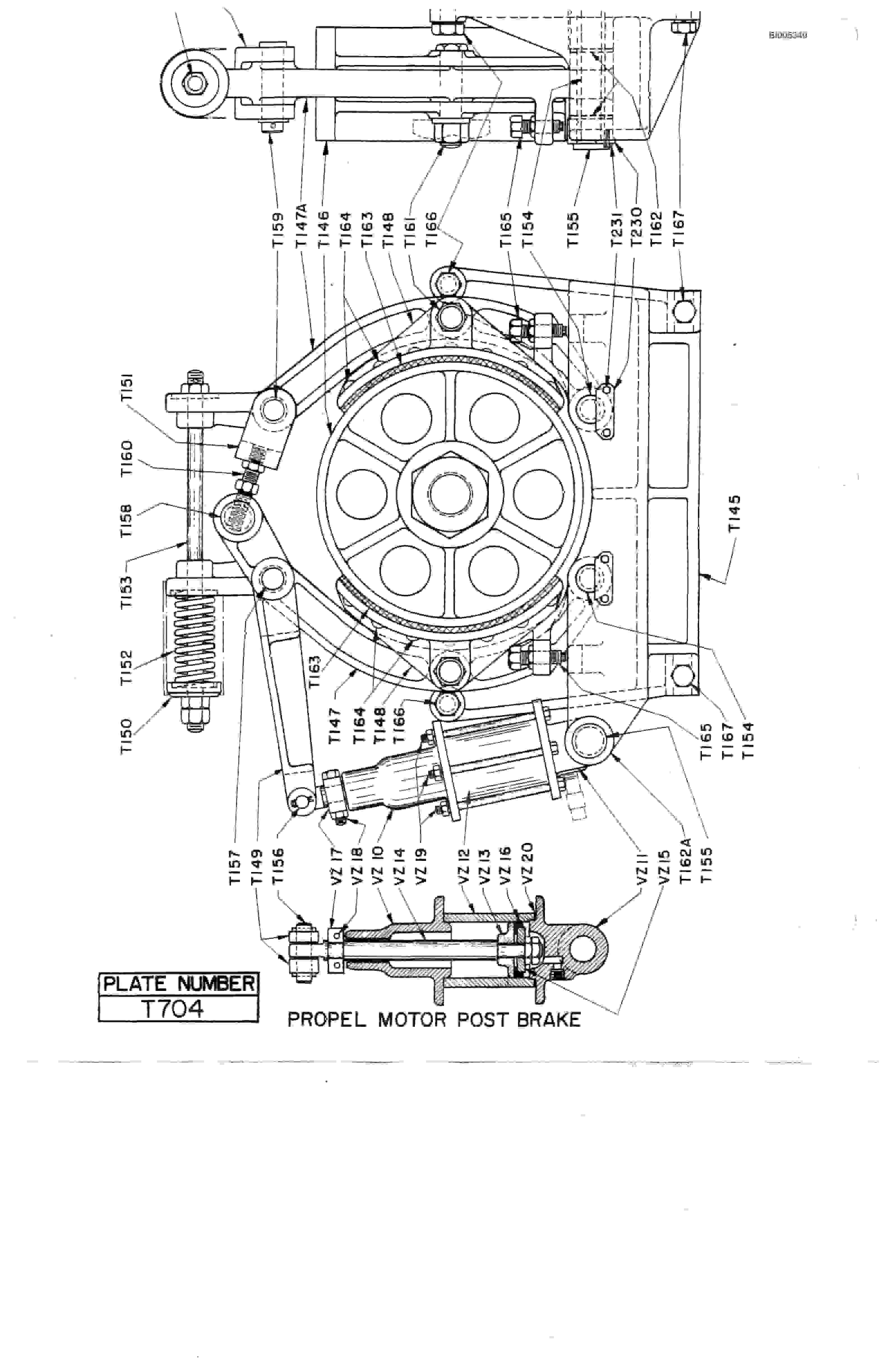 Bucyrus 1250W Parts Catalog BI005349-4