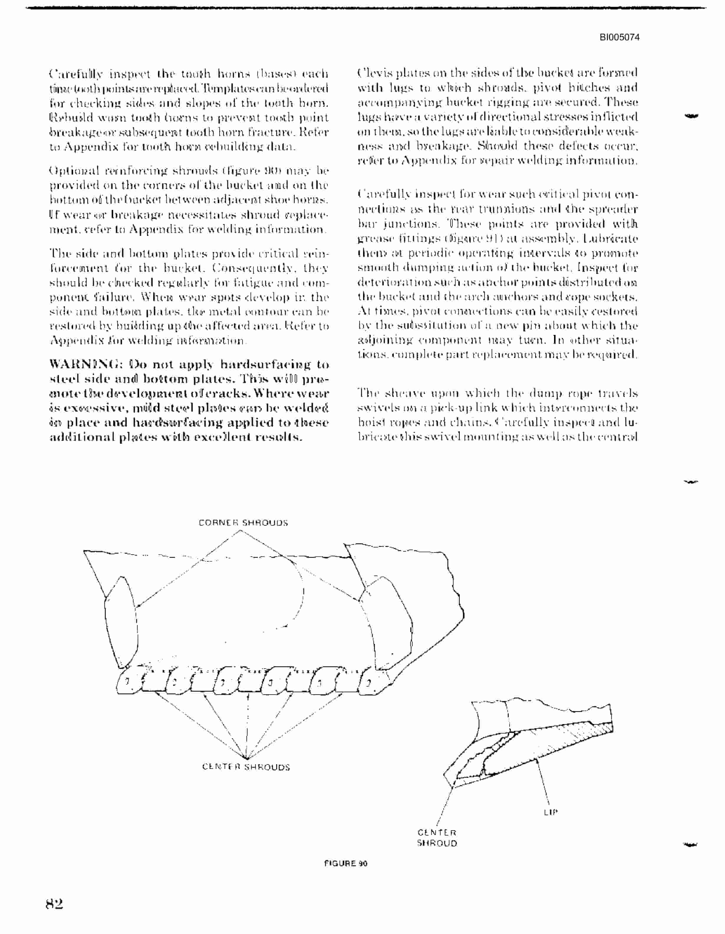 Bucyrus 1260-W Walking Dragline Technical Manual BI005074-2