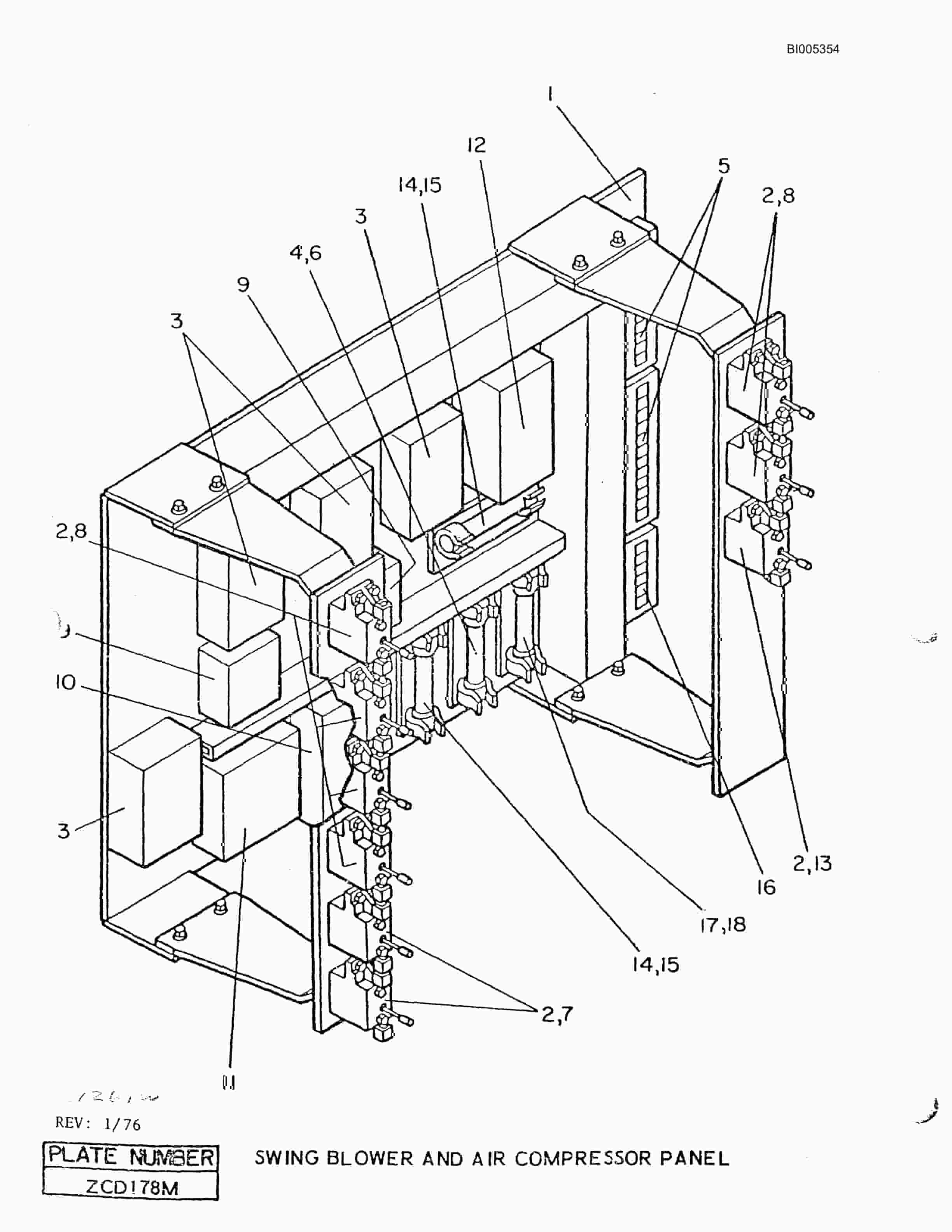 Bucyrus 1260W Dragline Parts Catalog BI005354-4