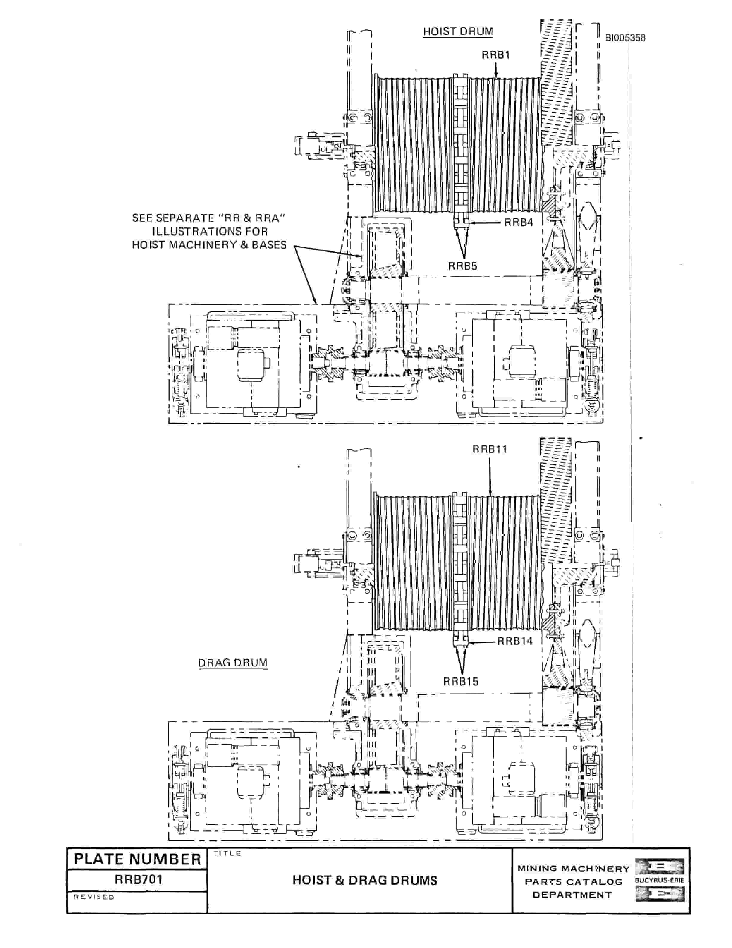 Bucyrus 1260W Dragline Parts Catalog BI005358-2