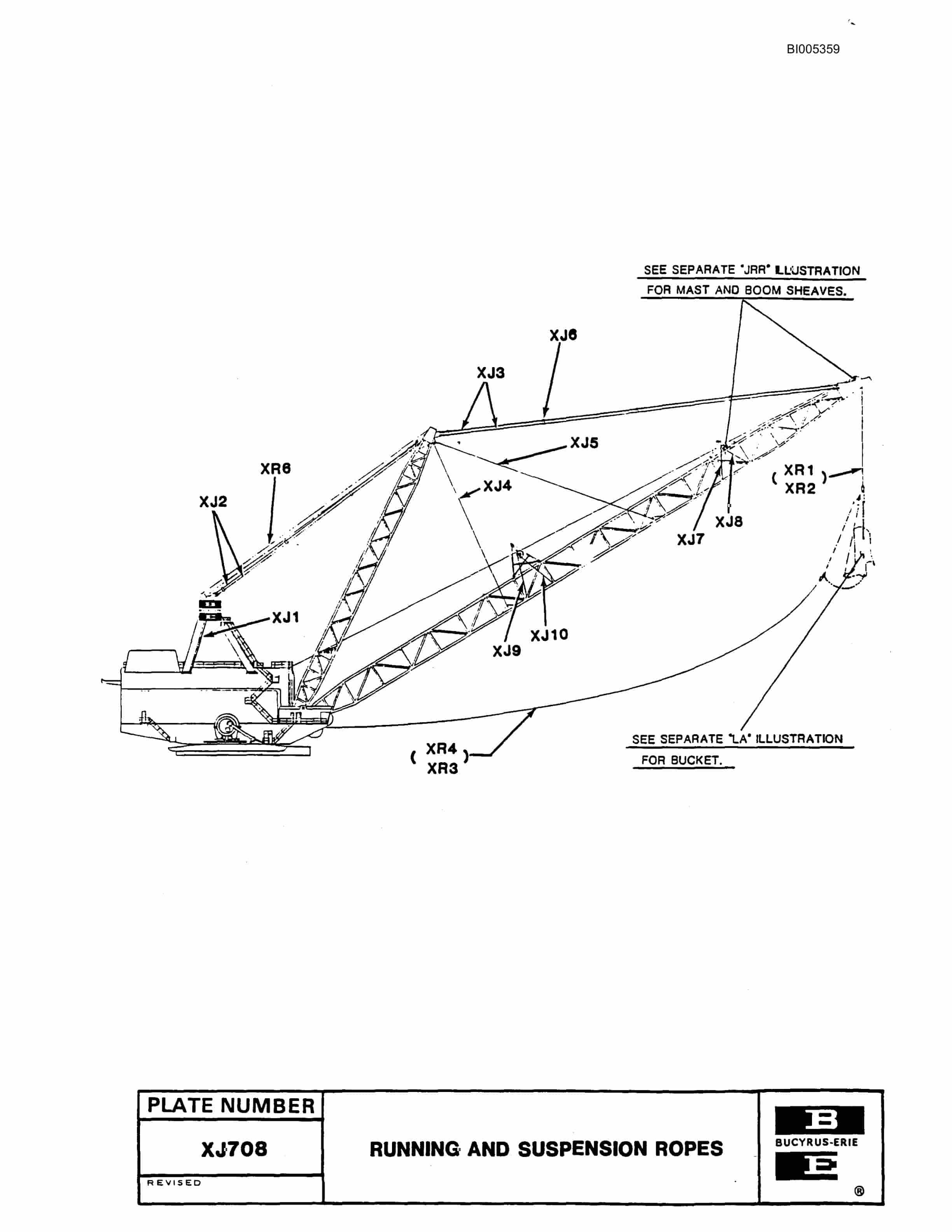 Bucyrus 1260W Dragline Parts Catalog BI005359-2