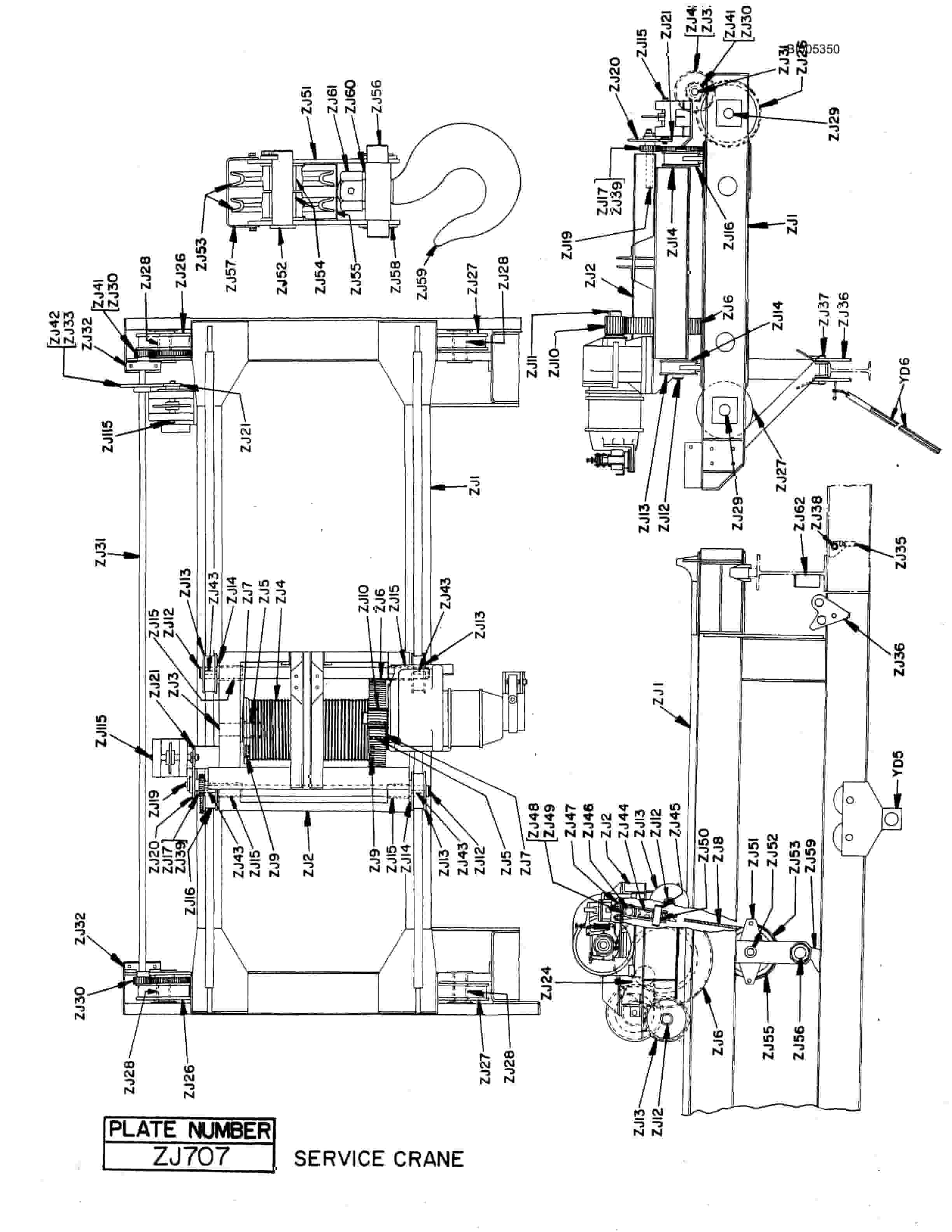 Bucyrus 1260W Parts Catalog BI005350-5