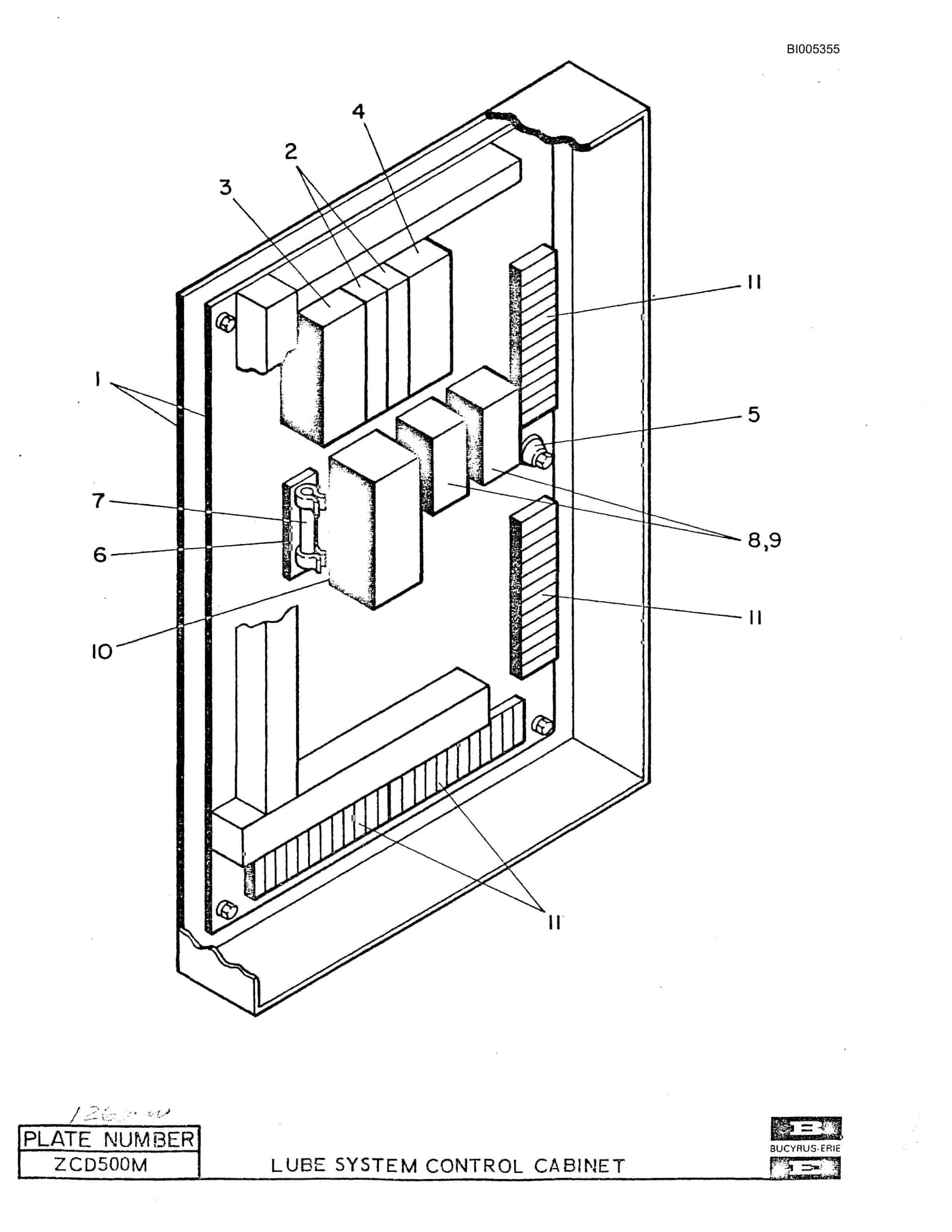 Bucyrus 1260W Parts Catalog BI005355-5