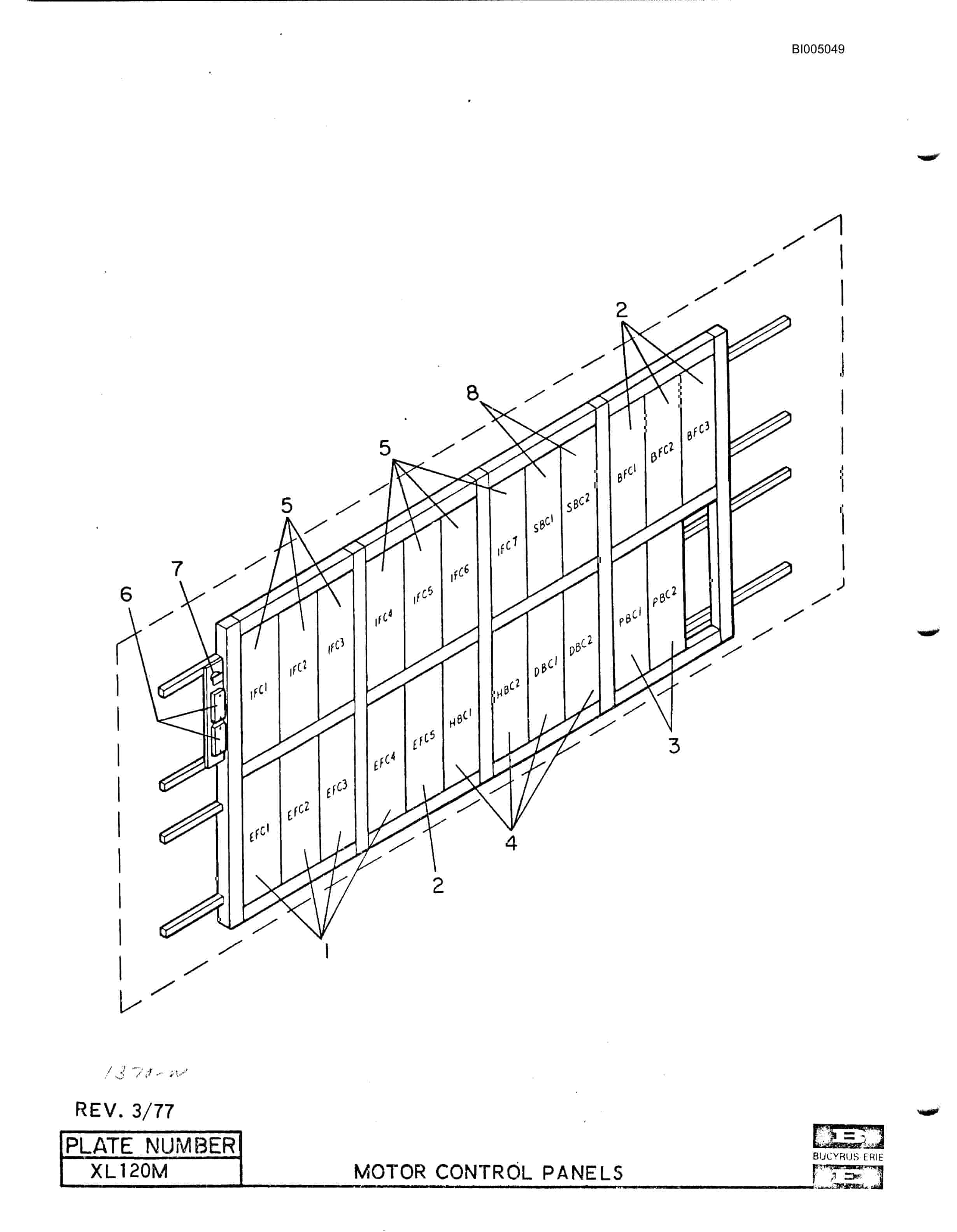 Bucyrus 1370-W Parts Catalog BI005049-2