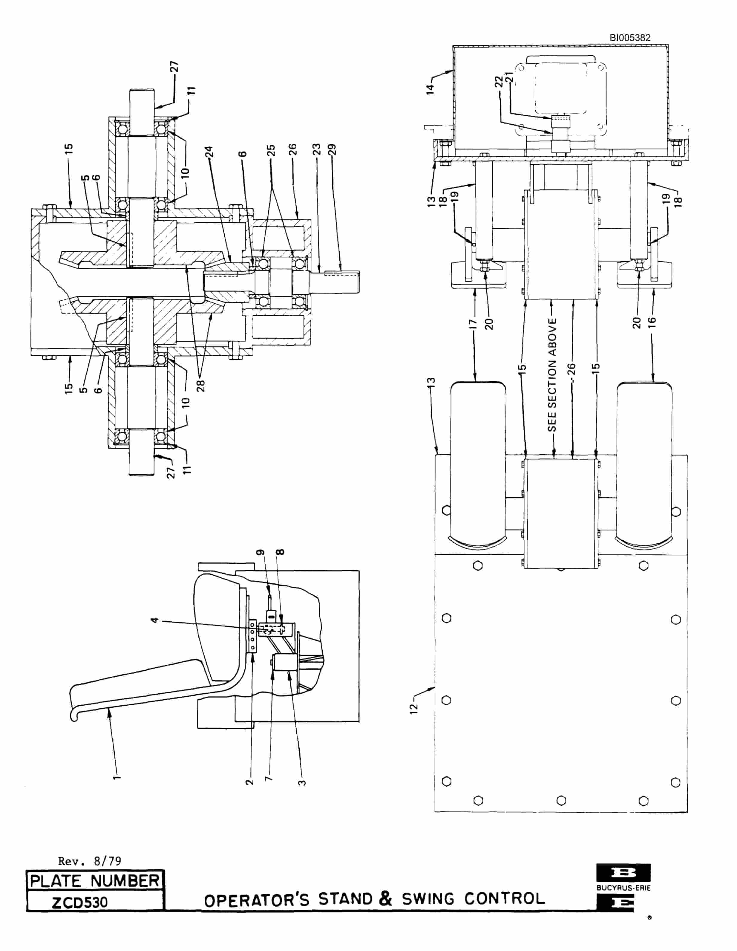 Bucyrus 1370W Dragline Parts Catalog BI005382-5