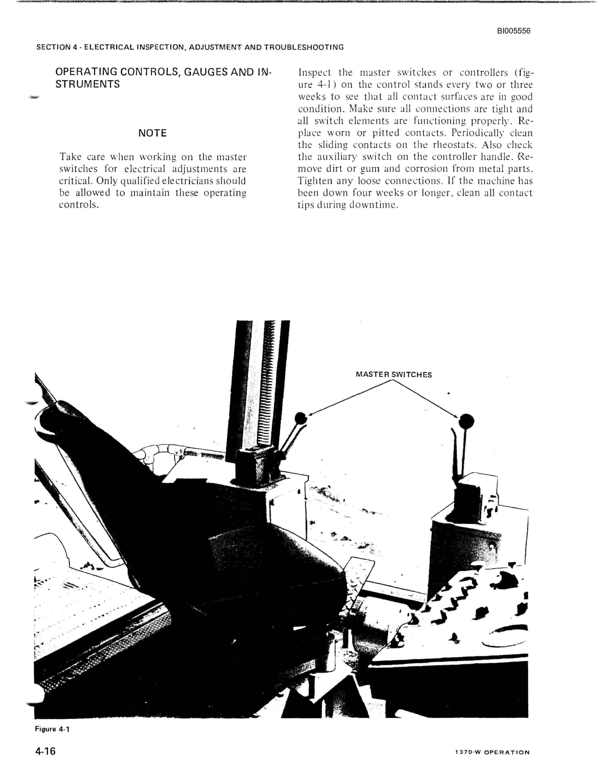 Bucyrus 1370W Walking Dragline Technical Manual BI005556-2
