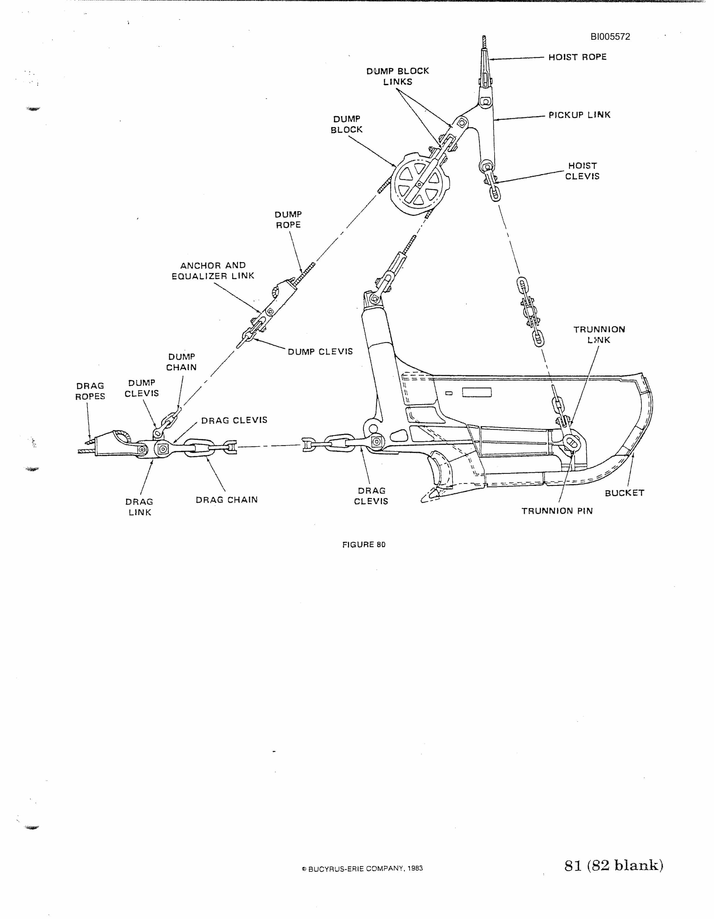 Bucyrus 1370W Walking Dragline Technical Manual BI005572-2