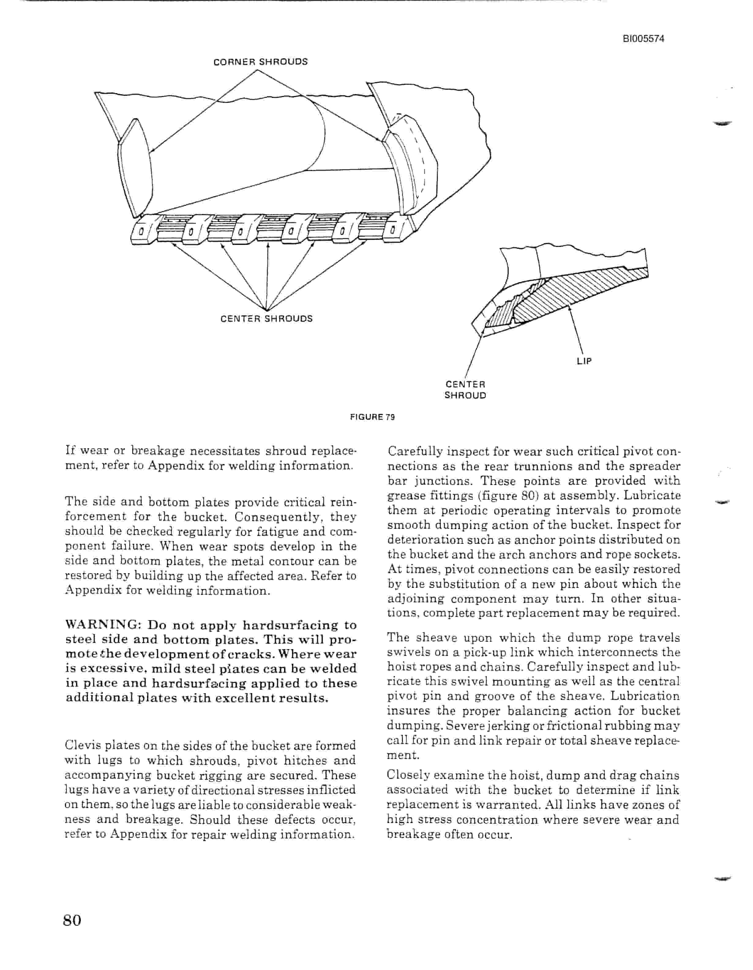 Bucyrus 1370W Walking Dragline Technical Manual BI005574-2