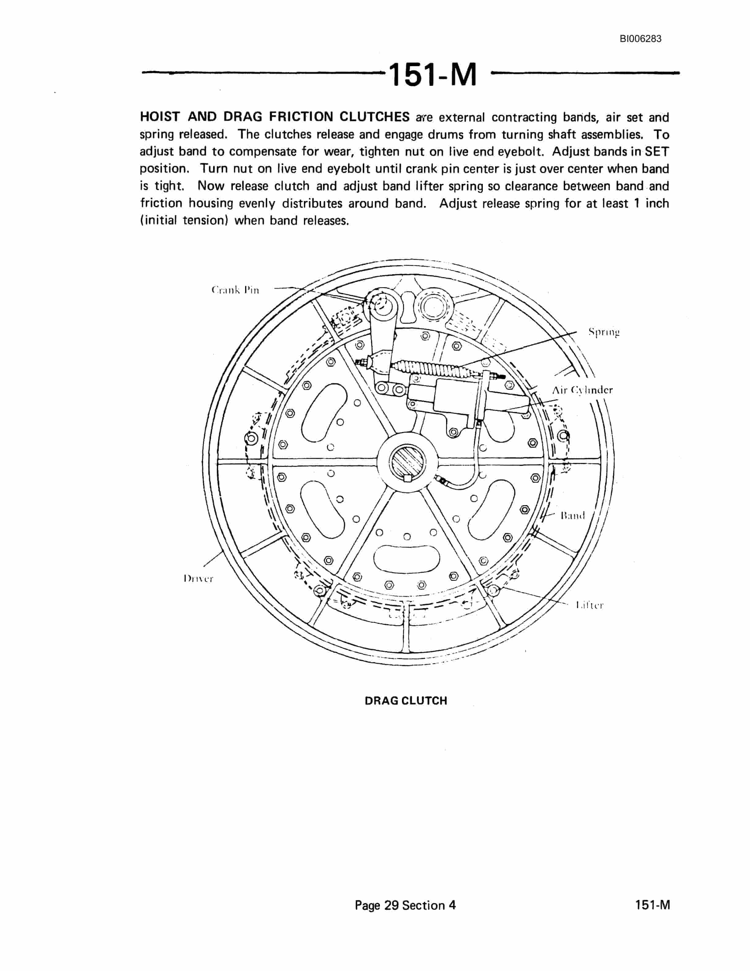 Bucyrus 151-M Shovel And Dragline Technical Manual BI006283-5