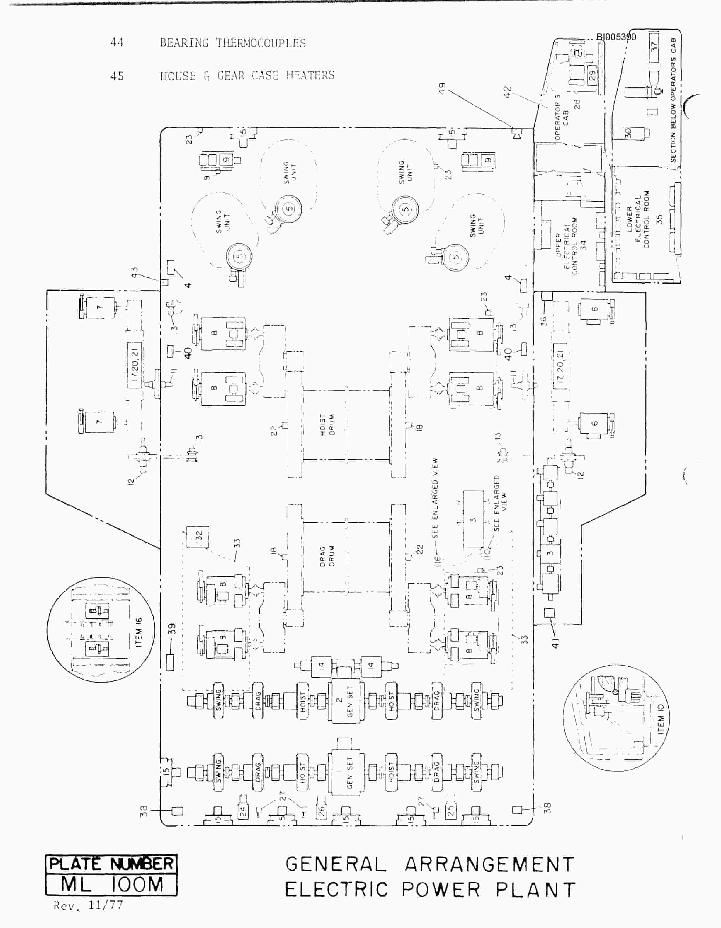 Bucyrus 1570W Dragline Parts Catalog BI005390-2
