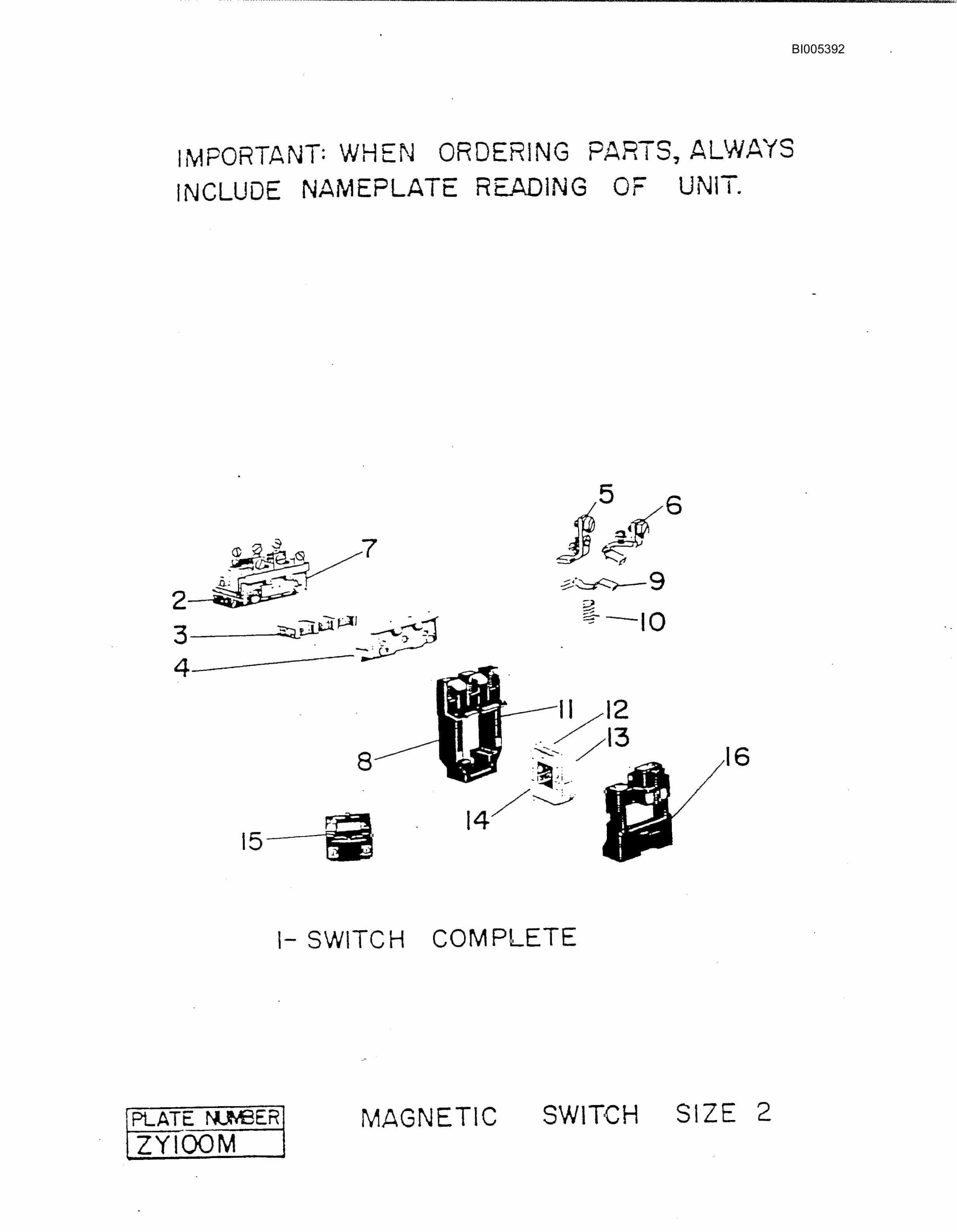 Bucyrus 1570W Dragline Parts Catalog BI005392-5