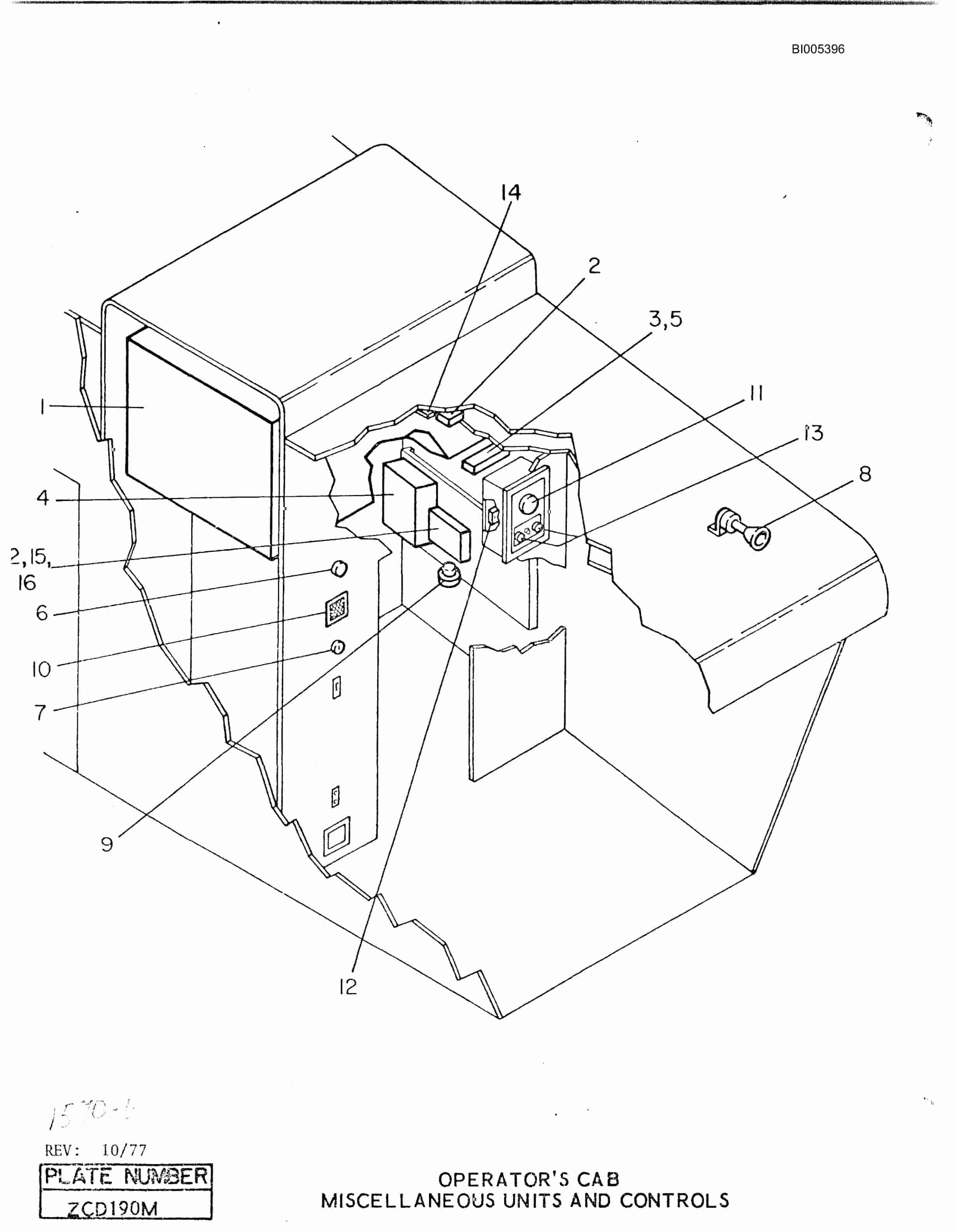 Bucyrus 1570W Dragline Parts Catalog BI005396-3