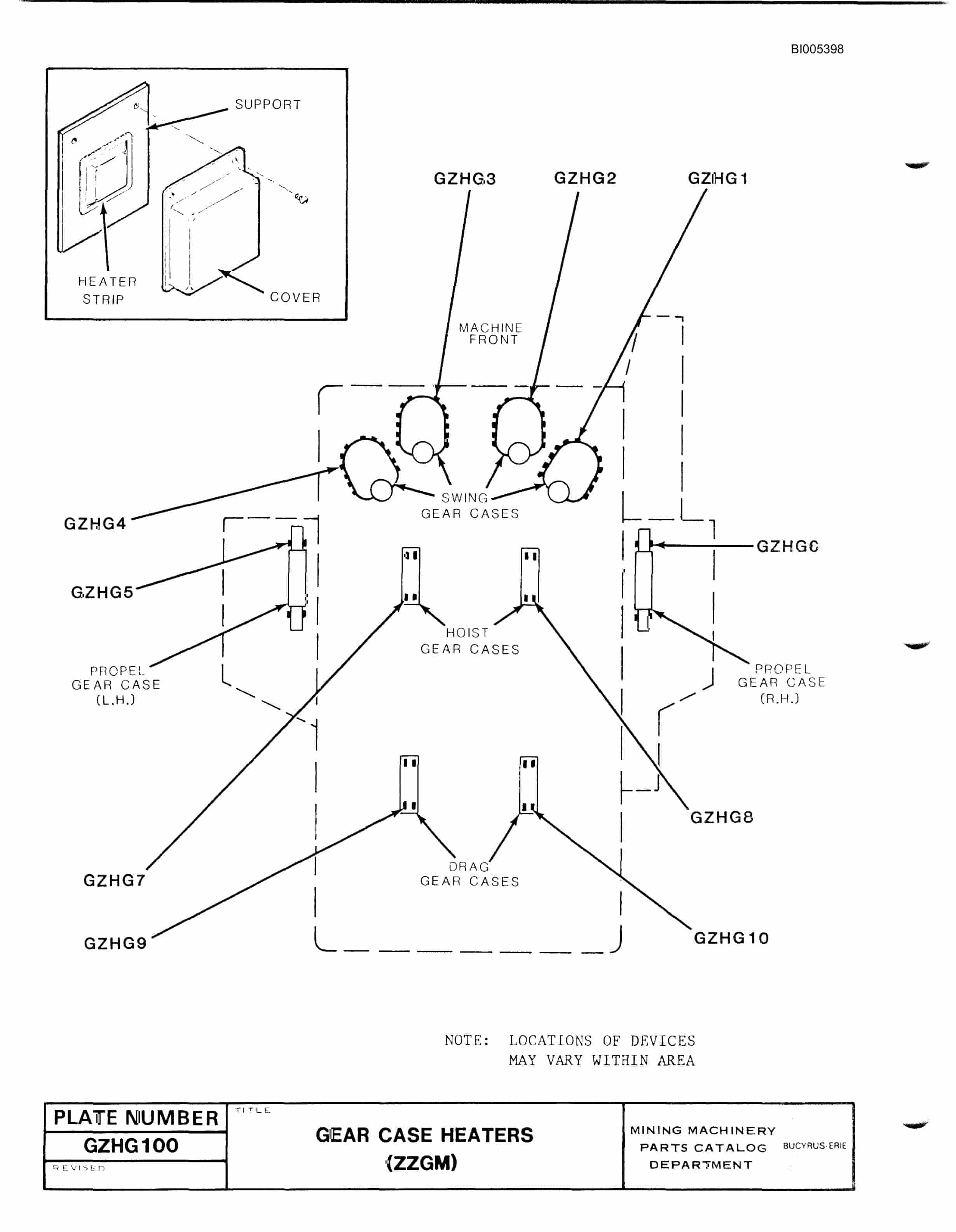 Bucyrus 1570W Dragline Parts Catalog BI005398-2