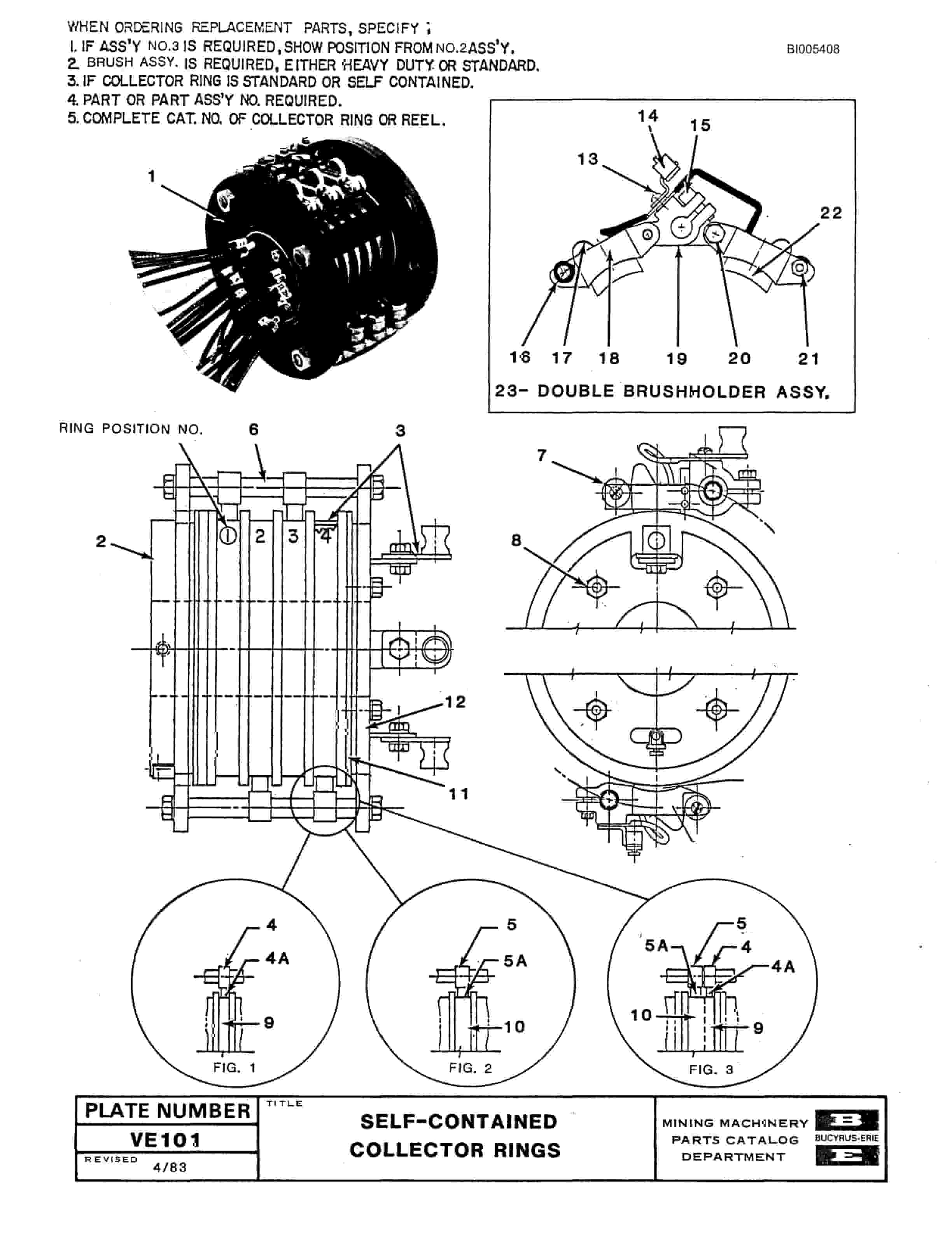 Bucyrus 1570W Dragline Parts Catalog BI005408-3