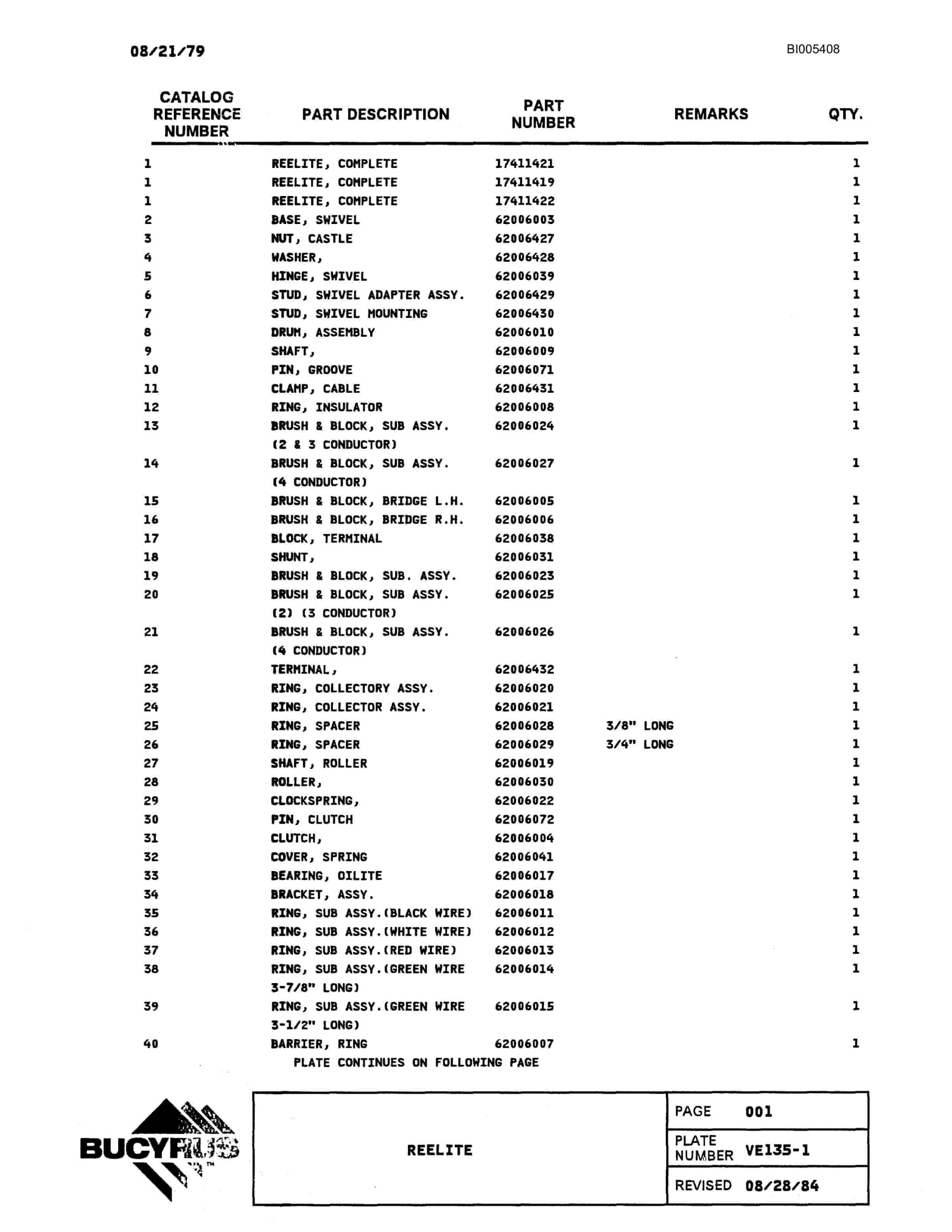 Bucyrus 1570W Dragline Parts Catalog BI005408-4