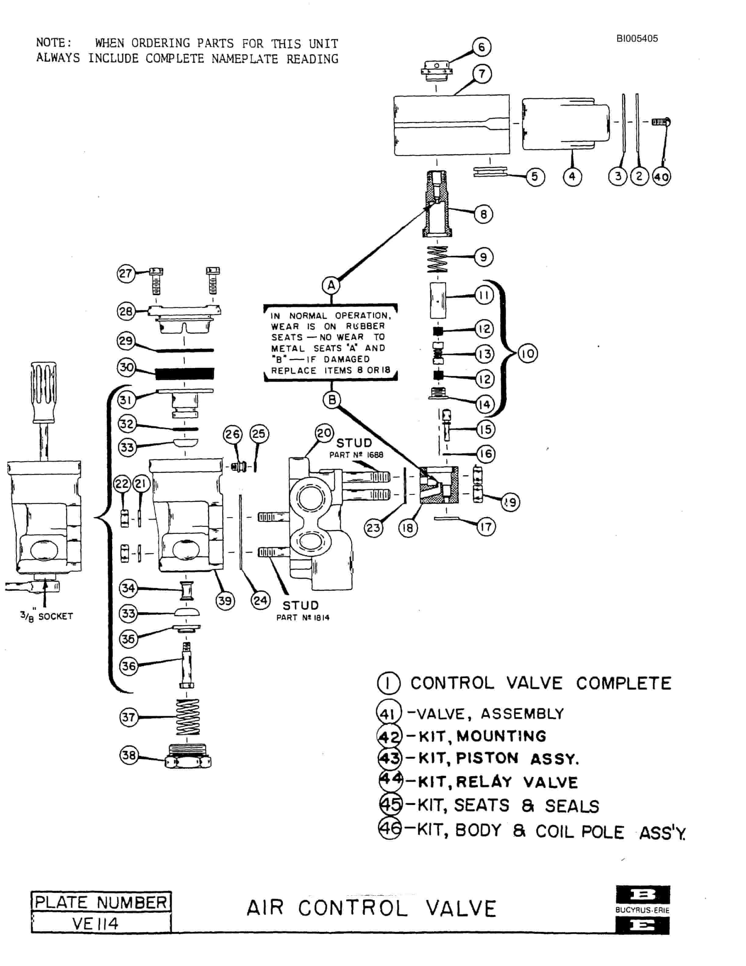 Bucyrus 1570W Parts Catalog BI005405-4