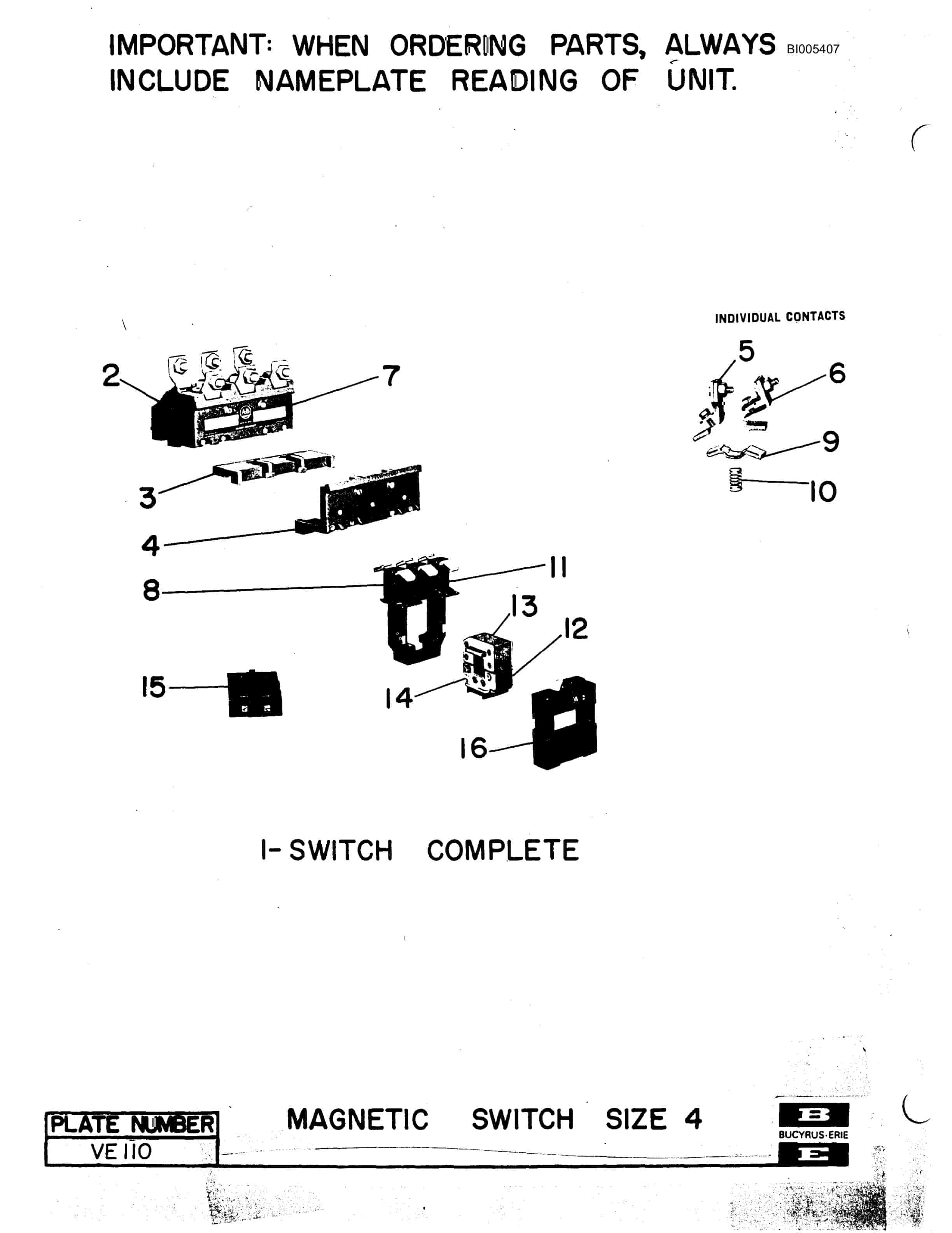Bucyrus 1570W Technical Manual BI005407-4