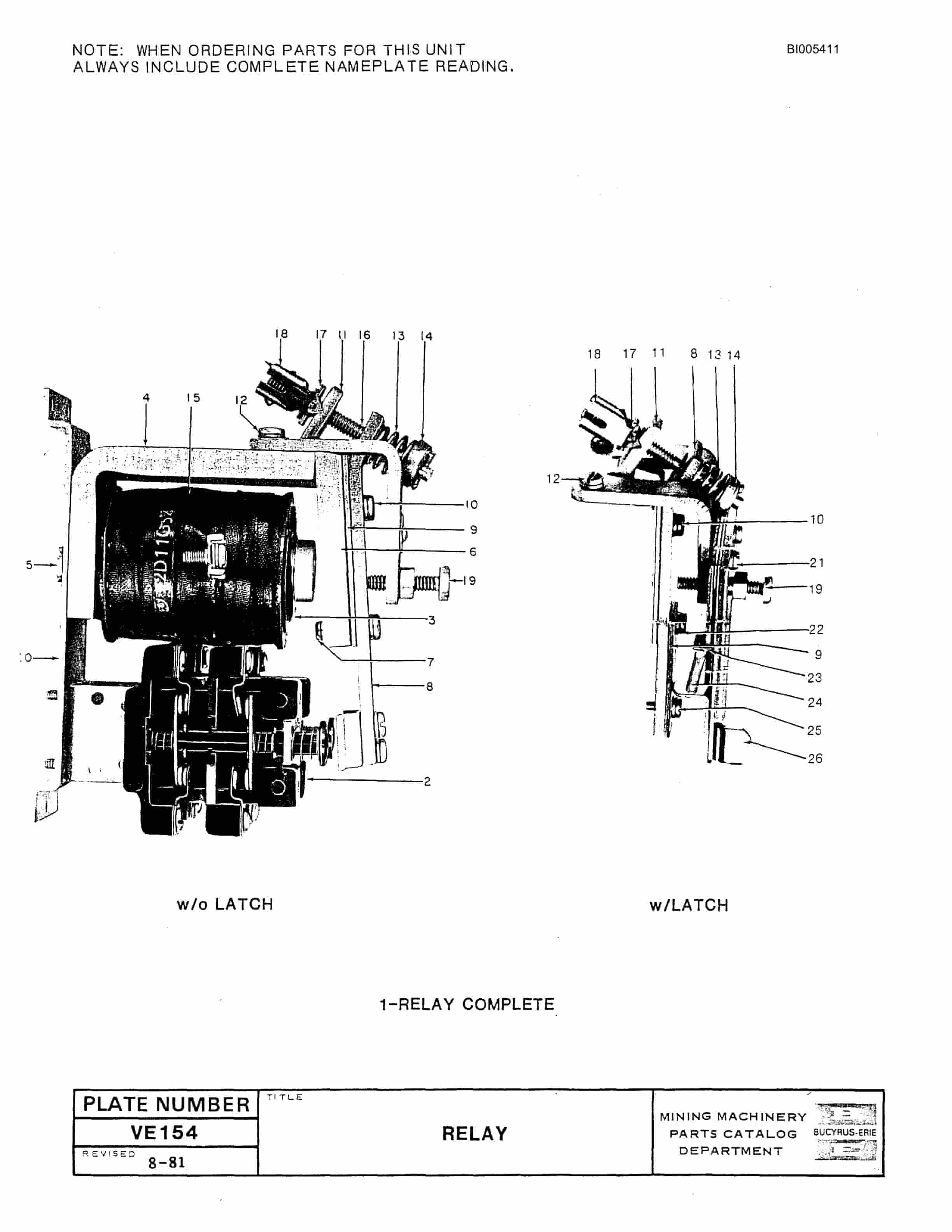 Bucyrus 1570W Technical Manual BI005411-5