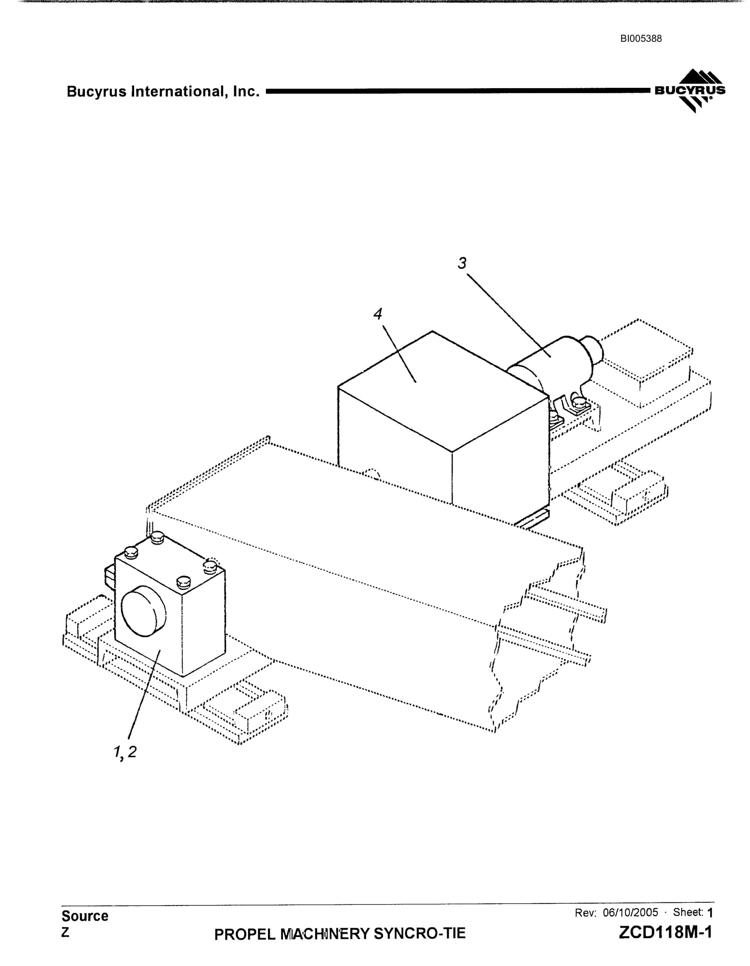 Bucyrus 1570W Walking Dragline Parts Catalog BI005388-5