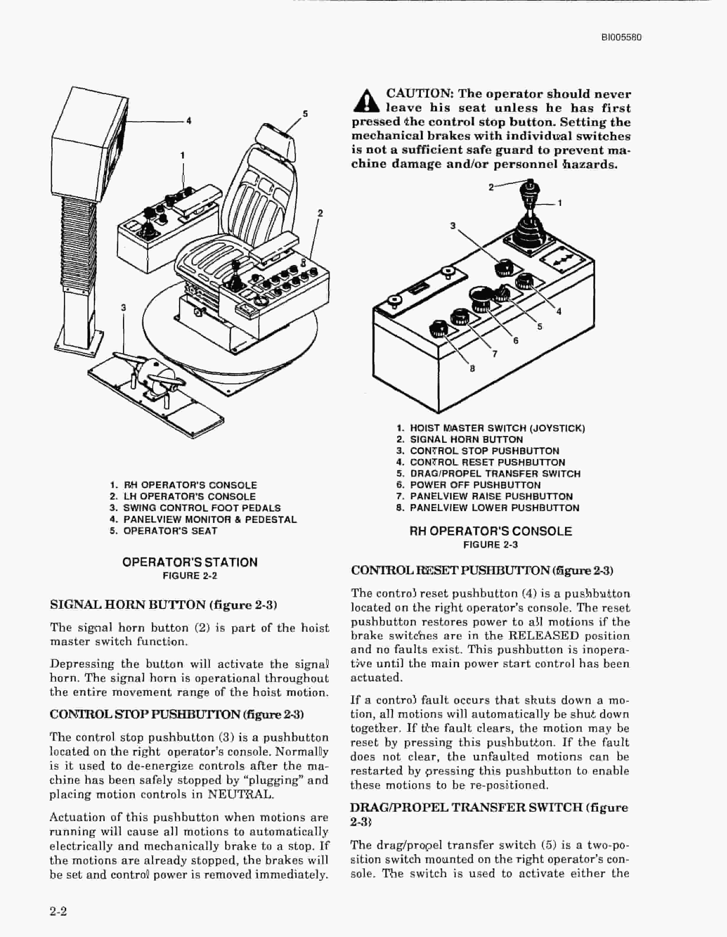 Bucyrus 1570W Walking Dragline Technical Manual BI005580-2