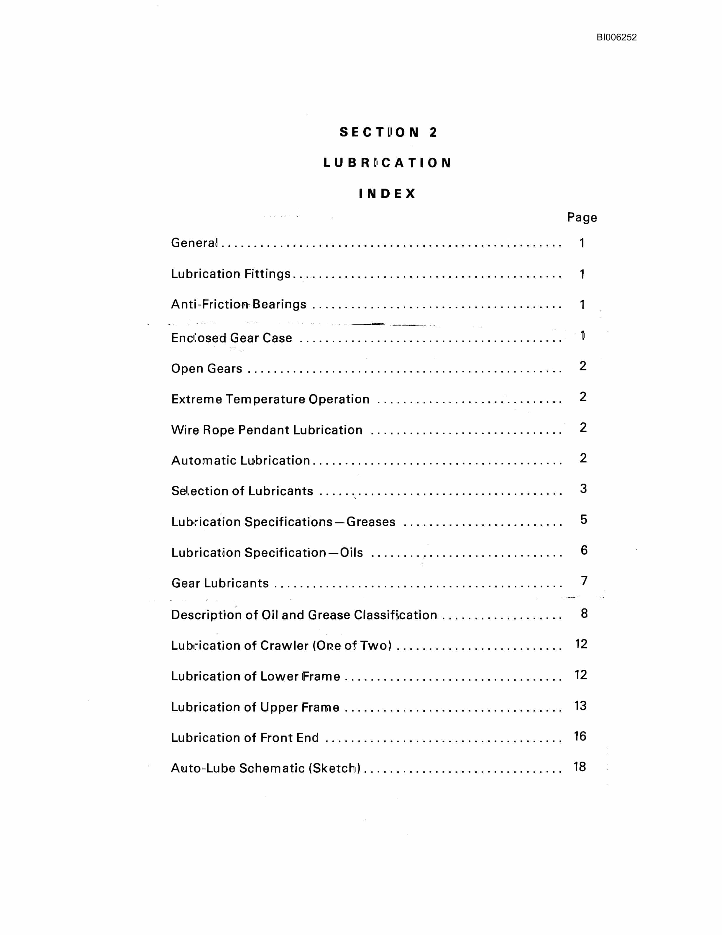 Bucyrus 181-M Shovel Technical Manual BI006252-2