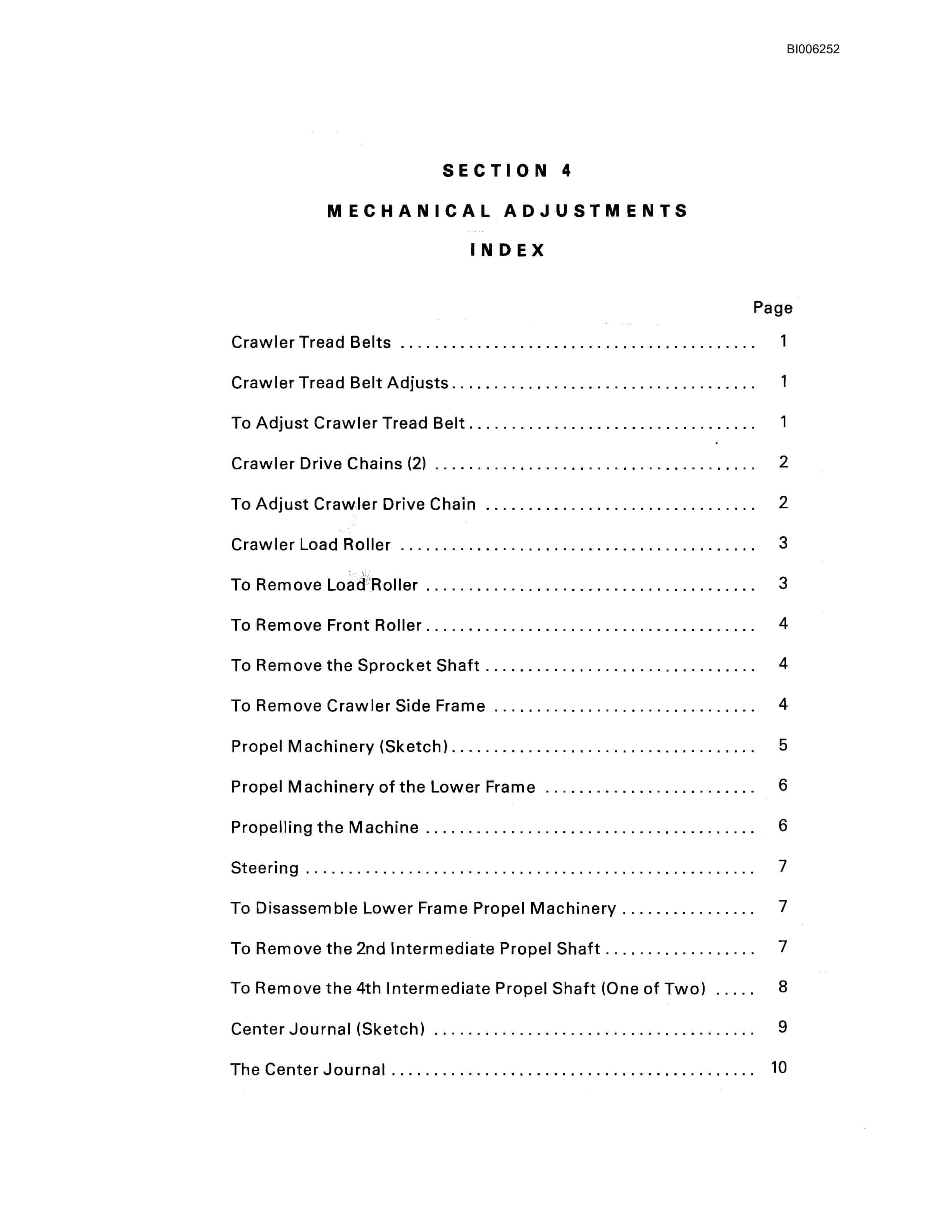 Bucyrus 181-M Shovel Technical Manual BI006252-3