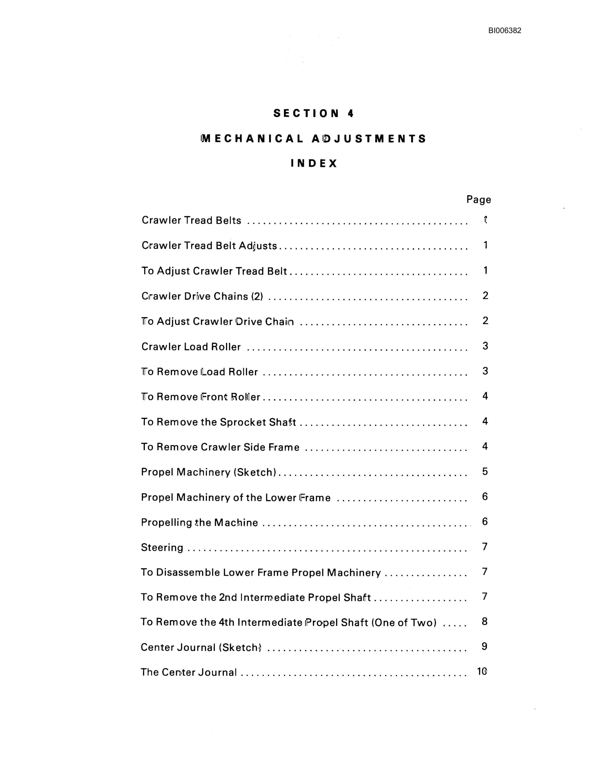 Bucyrus 181-M Shovel Technical Manual BI006382-3