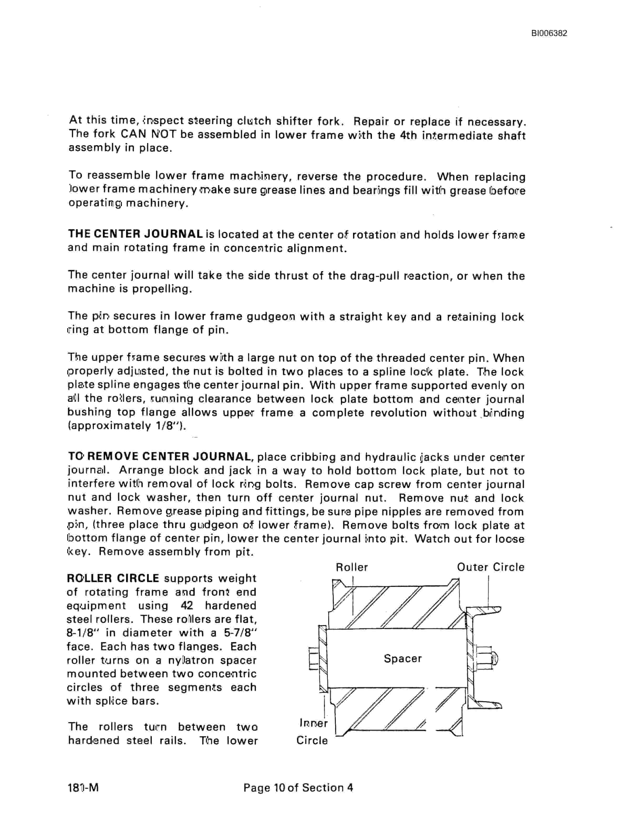 Bucyrus 181-M Shovel Technical Manual BI006382-4