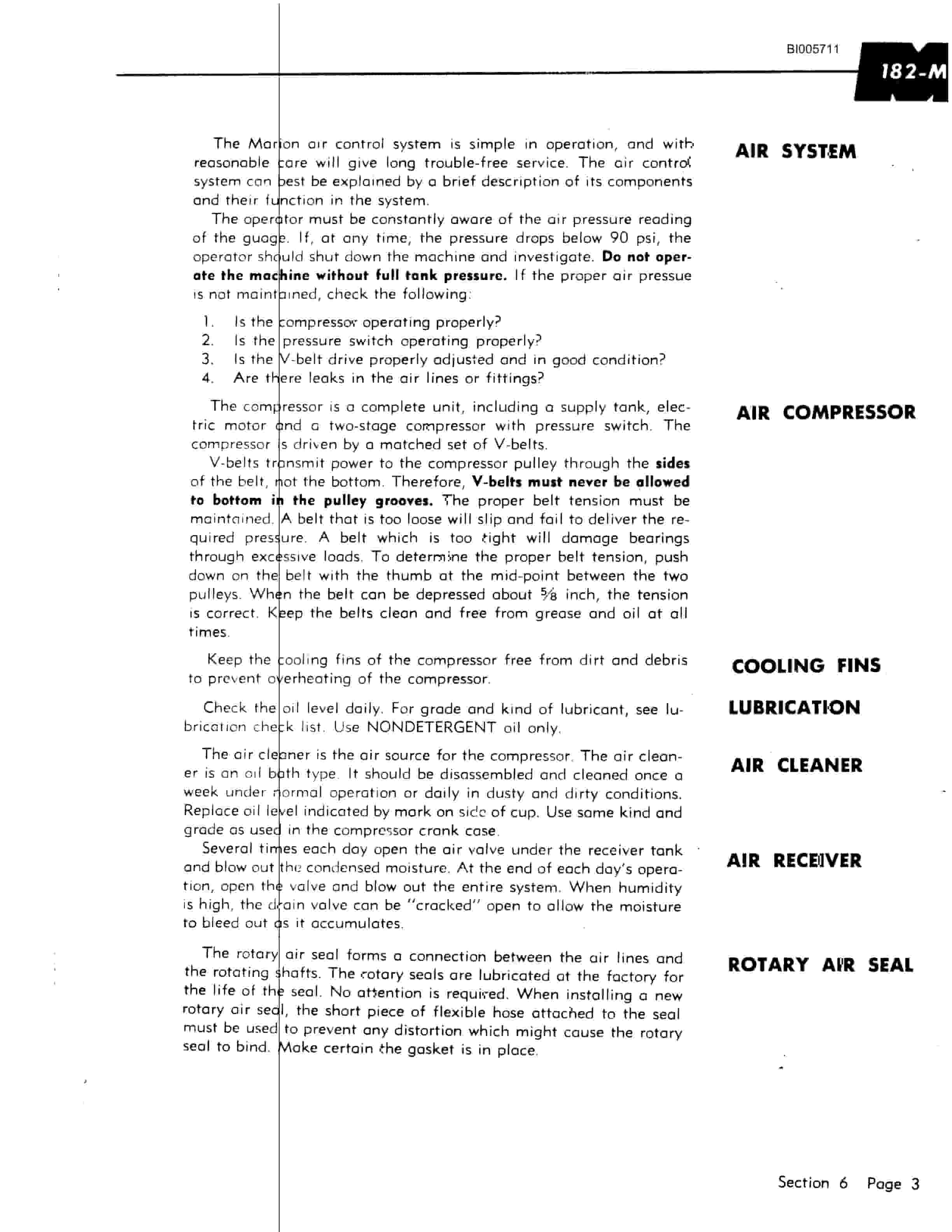 Bucyrus 182-M Technical Manual BI005711-4