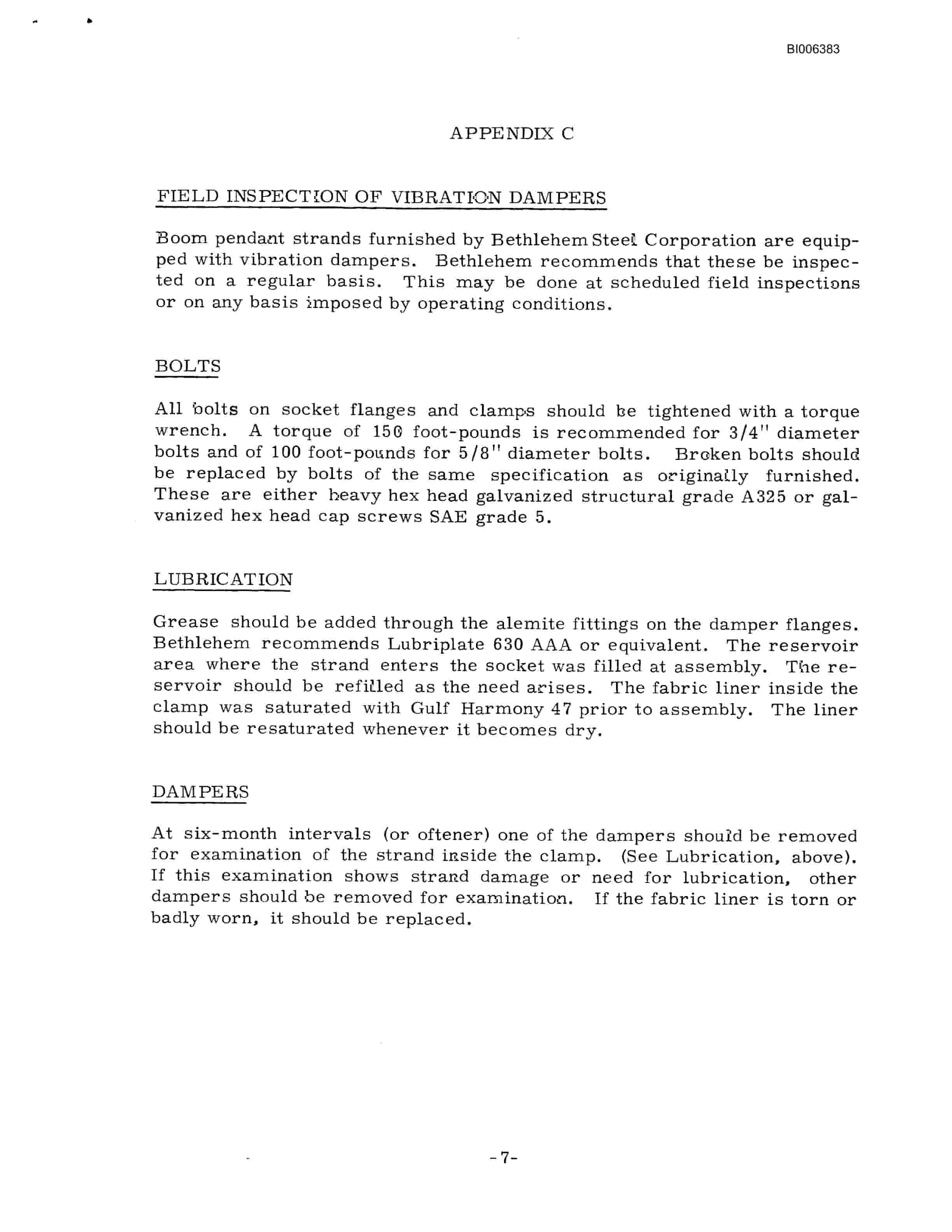 Bucyrus 184-M Dragline Technical Manual BI006383-5