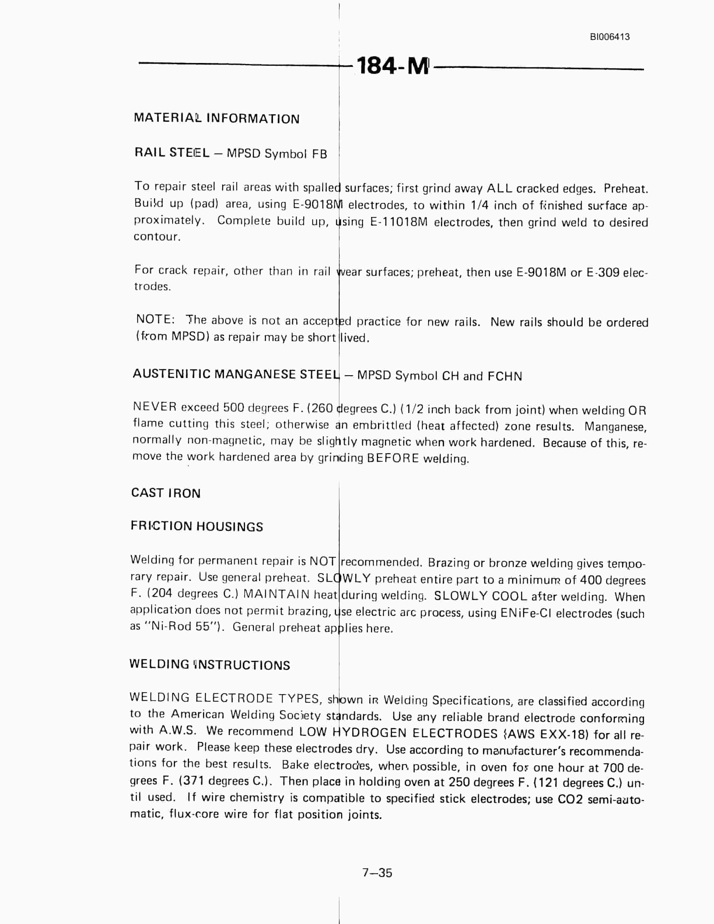 Bucyrus 184-M Dragline Technical Manual BI006413-4