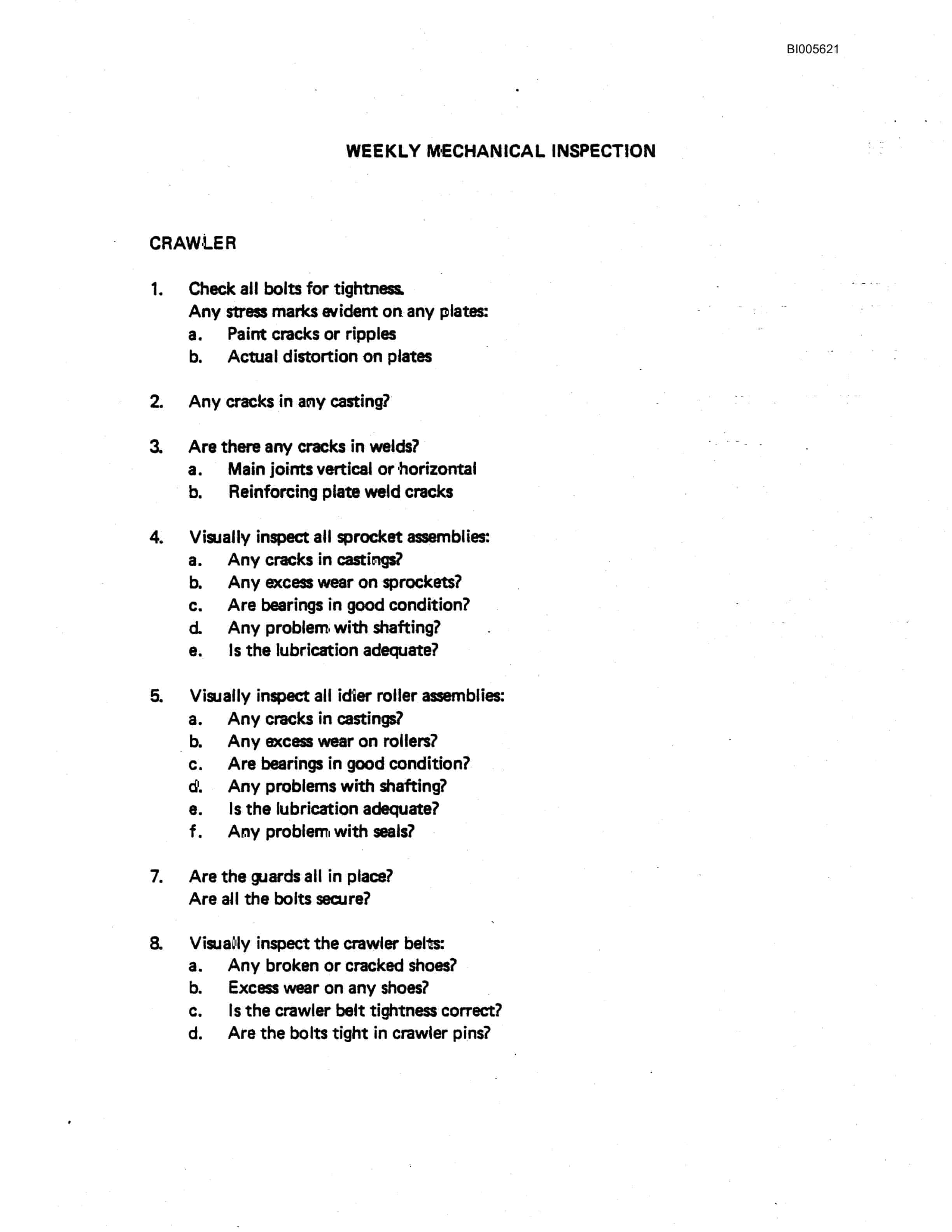 Bucyrus 191-M Electric Shovel Technical Manual BI005621-4