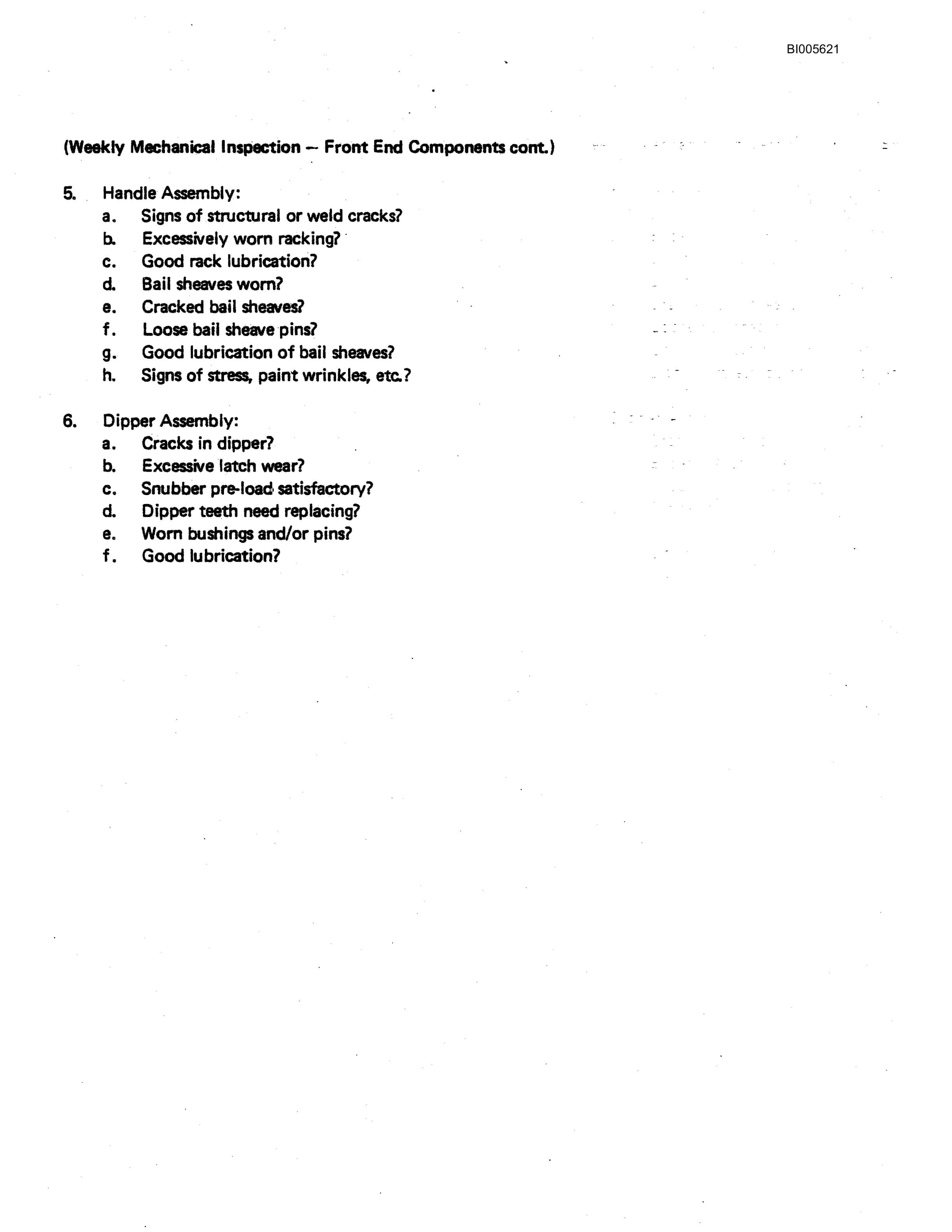Bucyrus 191-M Electric Shovel Technical Manual BI005621-5